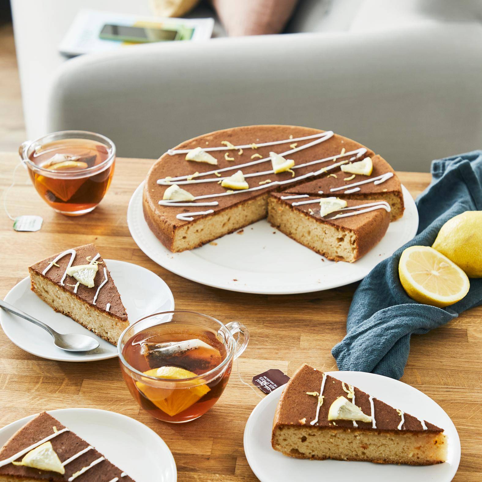 Gâteau au yaourt et citron vegan - Recette Cook'in One | Moulinex