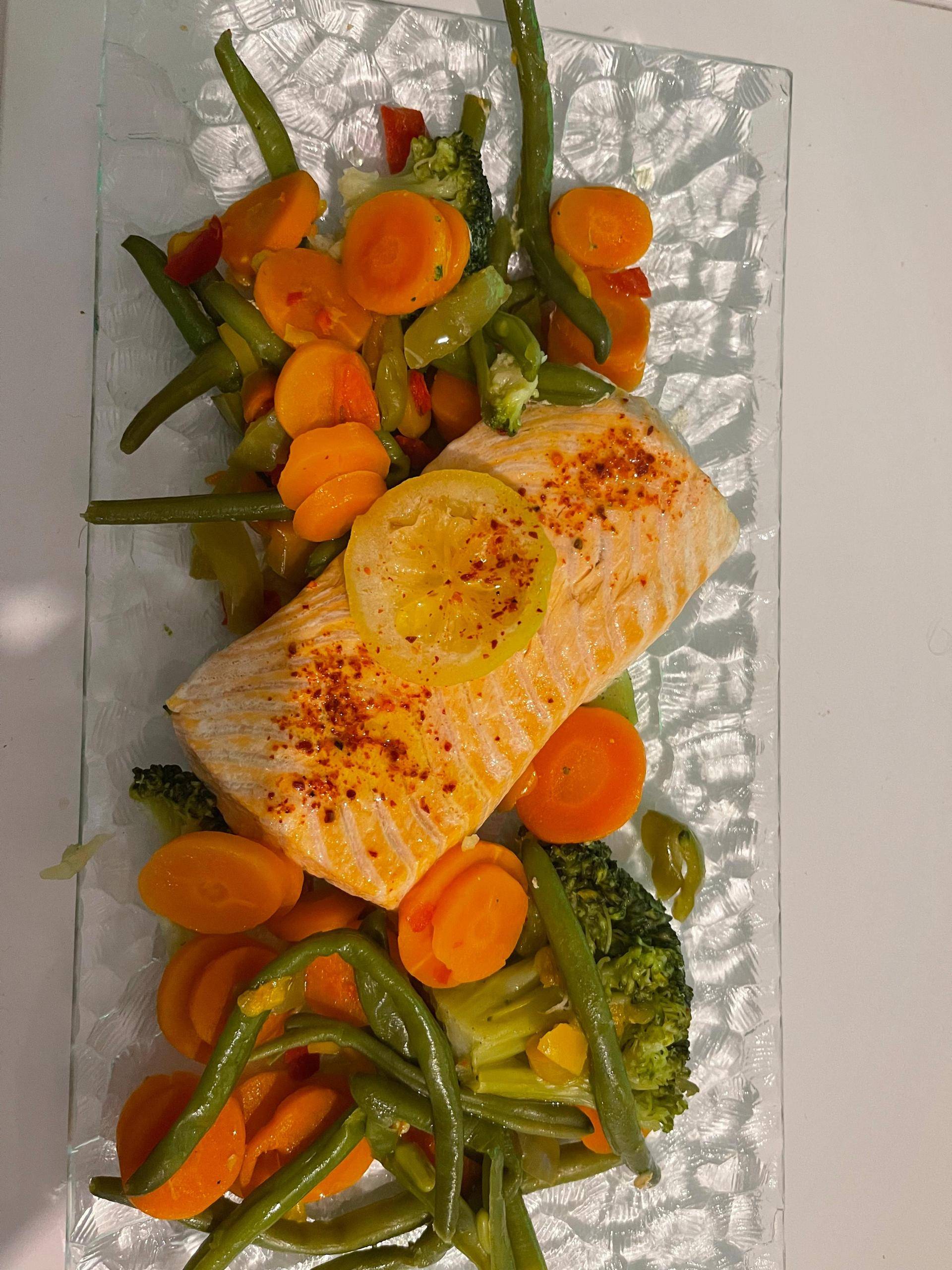 Saumon et légumes à la vapeur - Recette Cookeo V3 | Moulinex