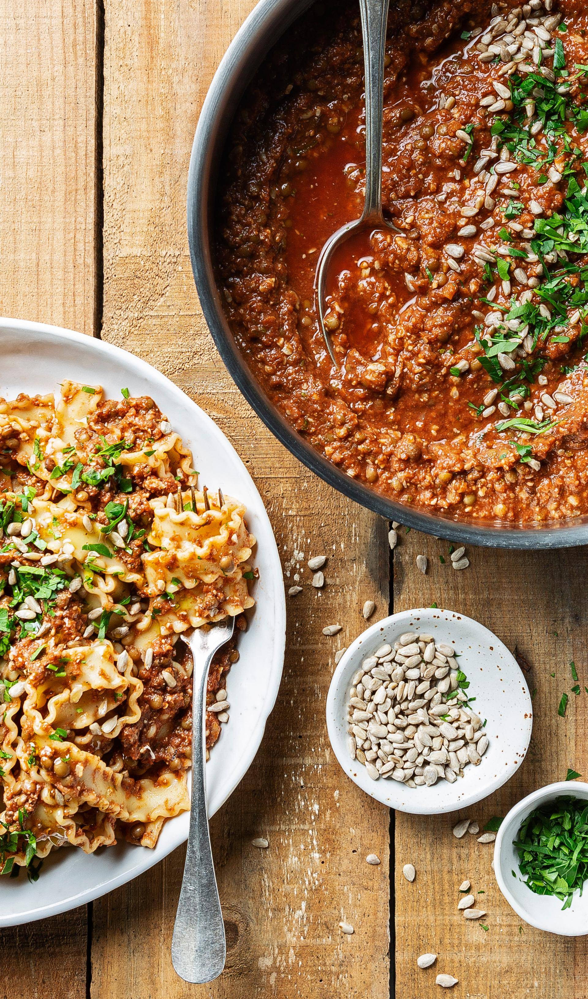 Lentilles façon bolognaise - Recette Companion Connect XL | Moulinex