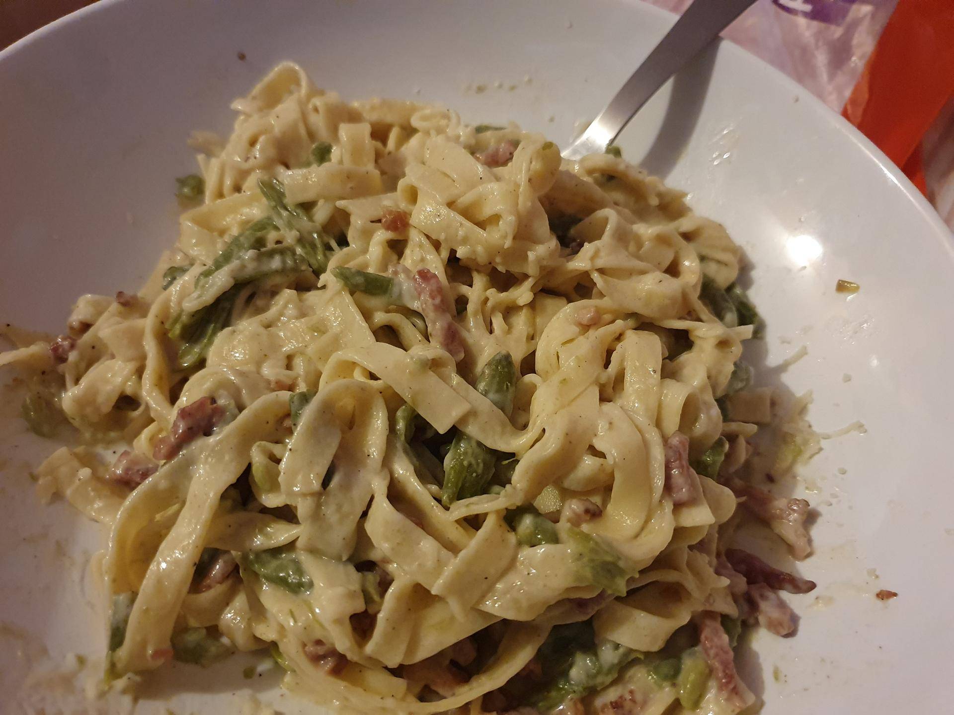Tagliatelles carbonara au vert - Recette Cookeo | Moulinex