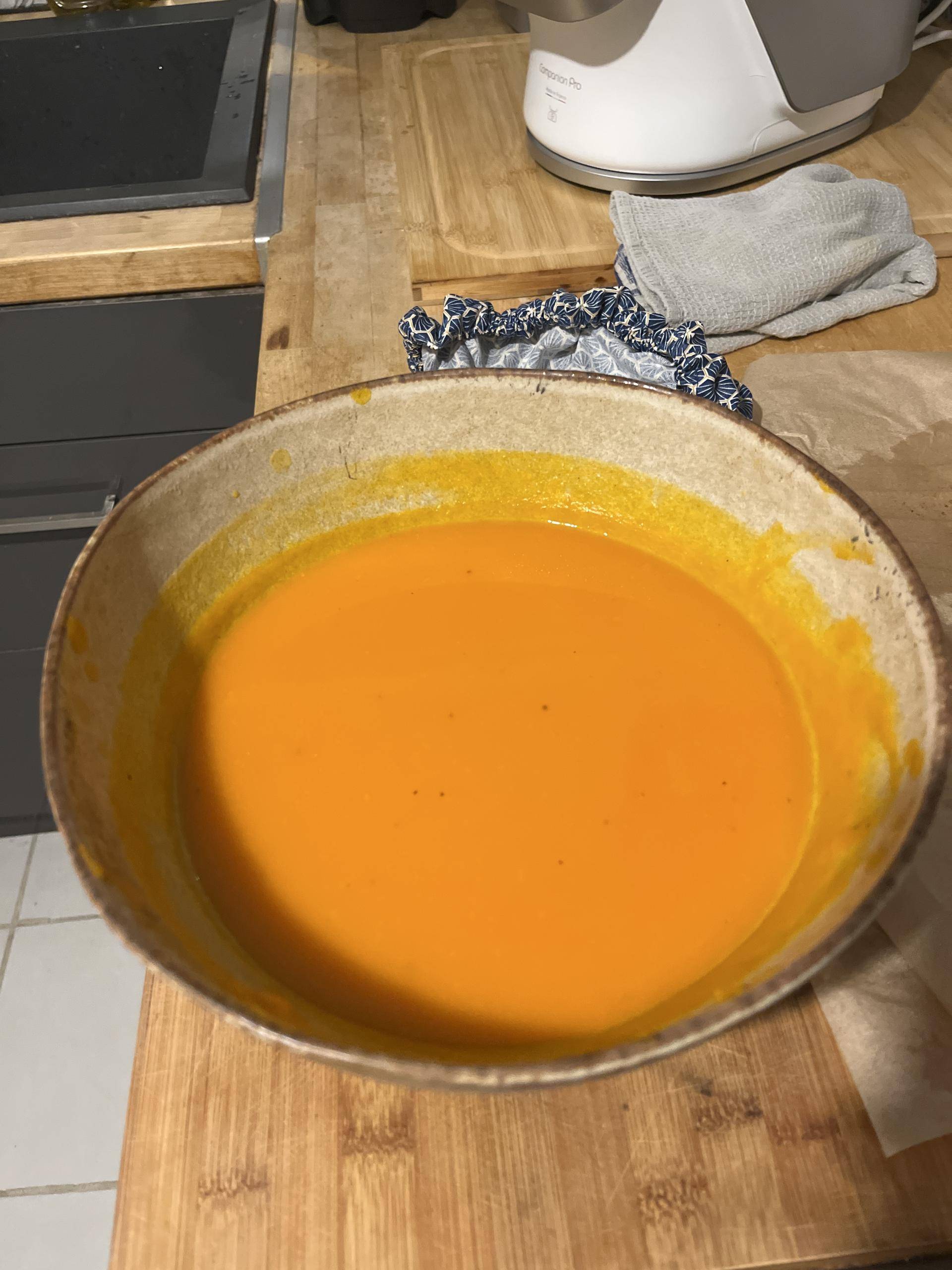 Soupe potimarron patates douce carotte - Recette Companion Connect XL | Moulinex