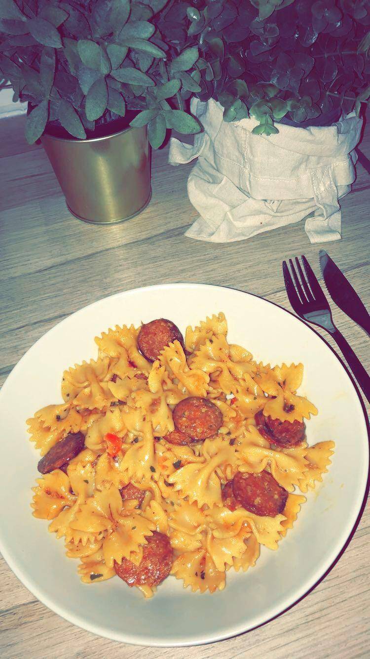 Farfalles chorizo - Recette Cookeo | Moulinex