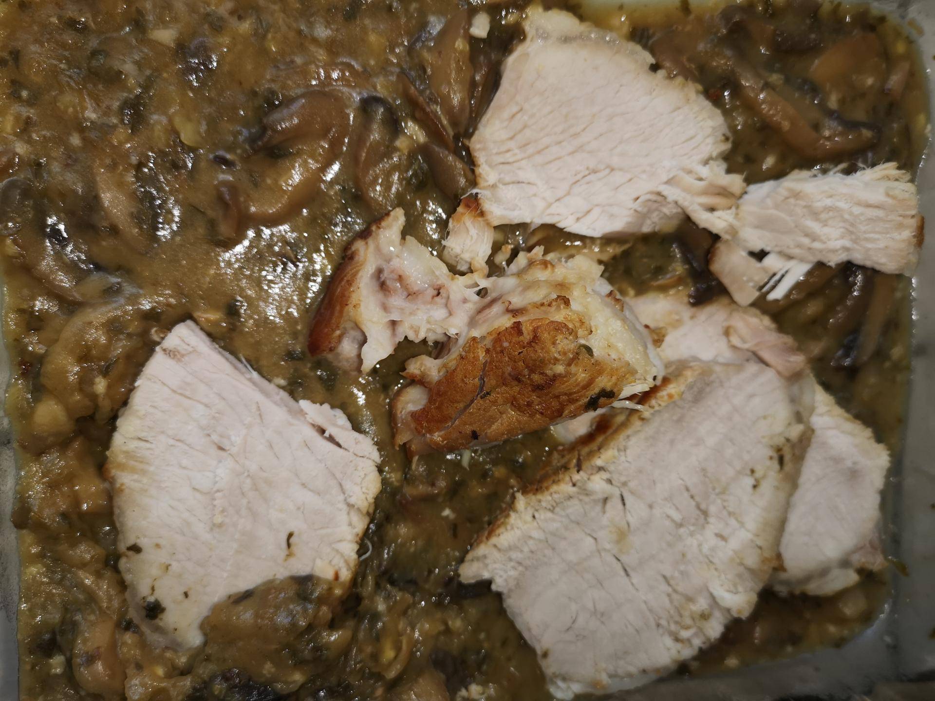 Rôti de porc au champignons - Recette Cookeo | Moulinex