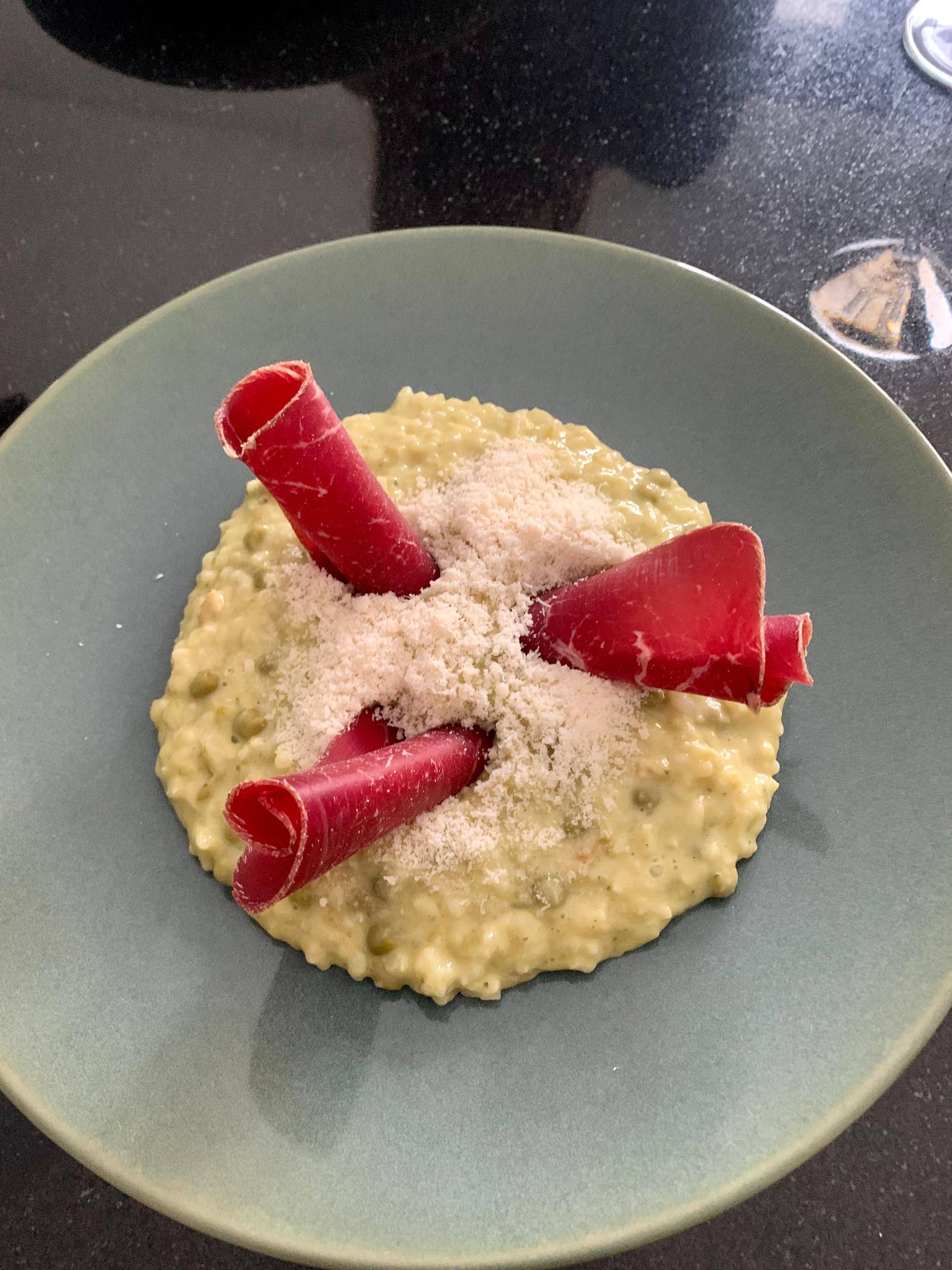 Risotto aux petits pois et viande des grisons - Recette Cookeo V3 | Moulinex