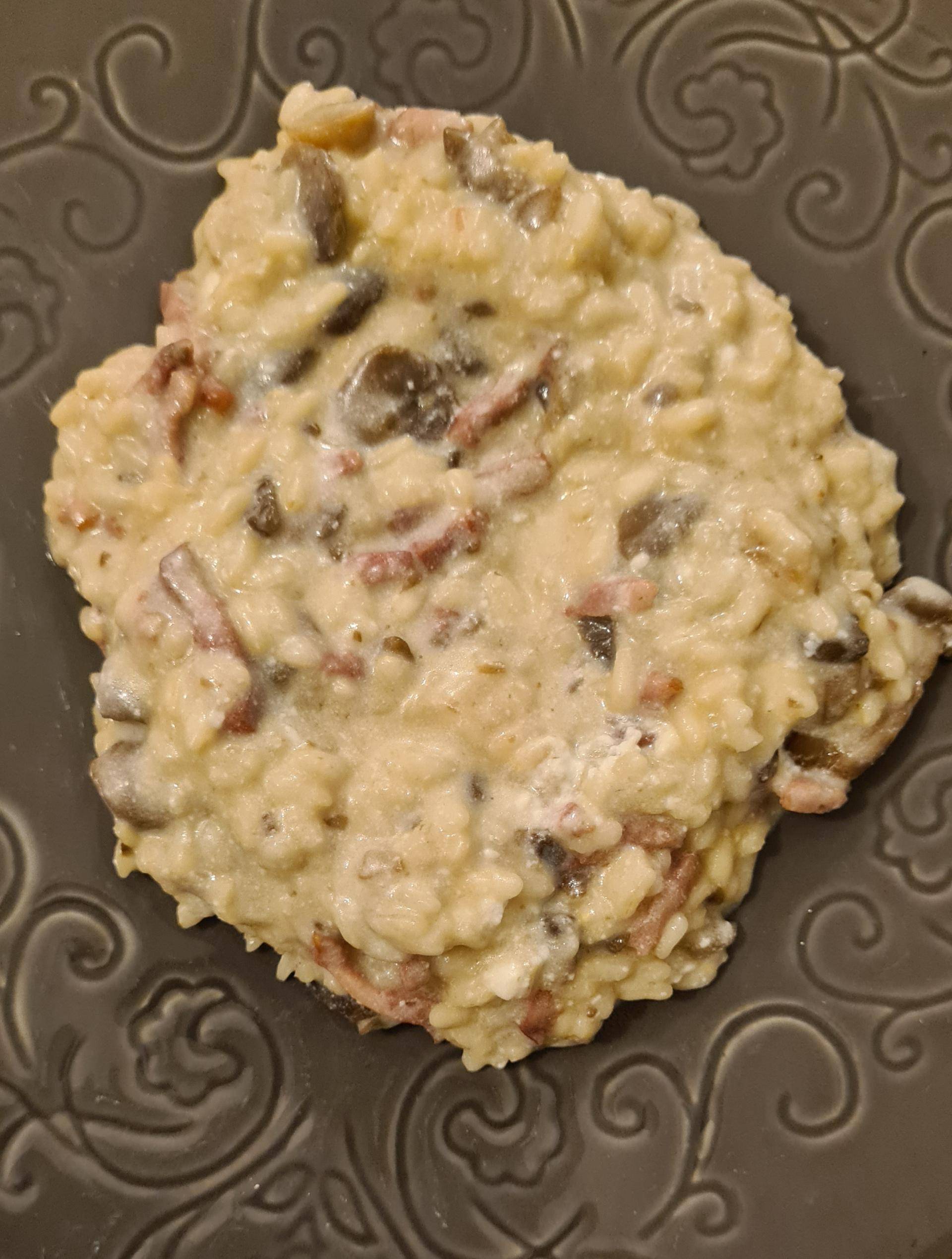 Riz crémeux aux champignons, bacon et ricotta - Recette Cookeo | Moulinex