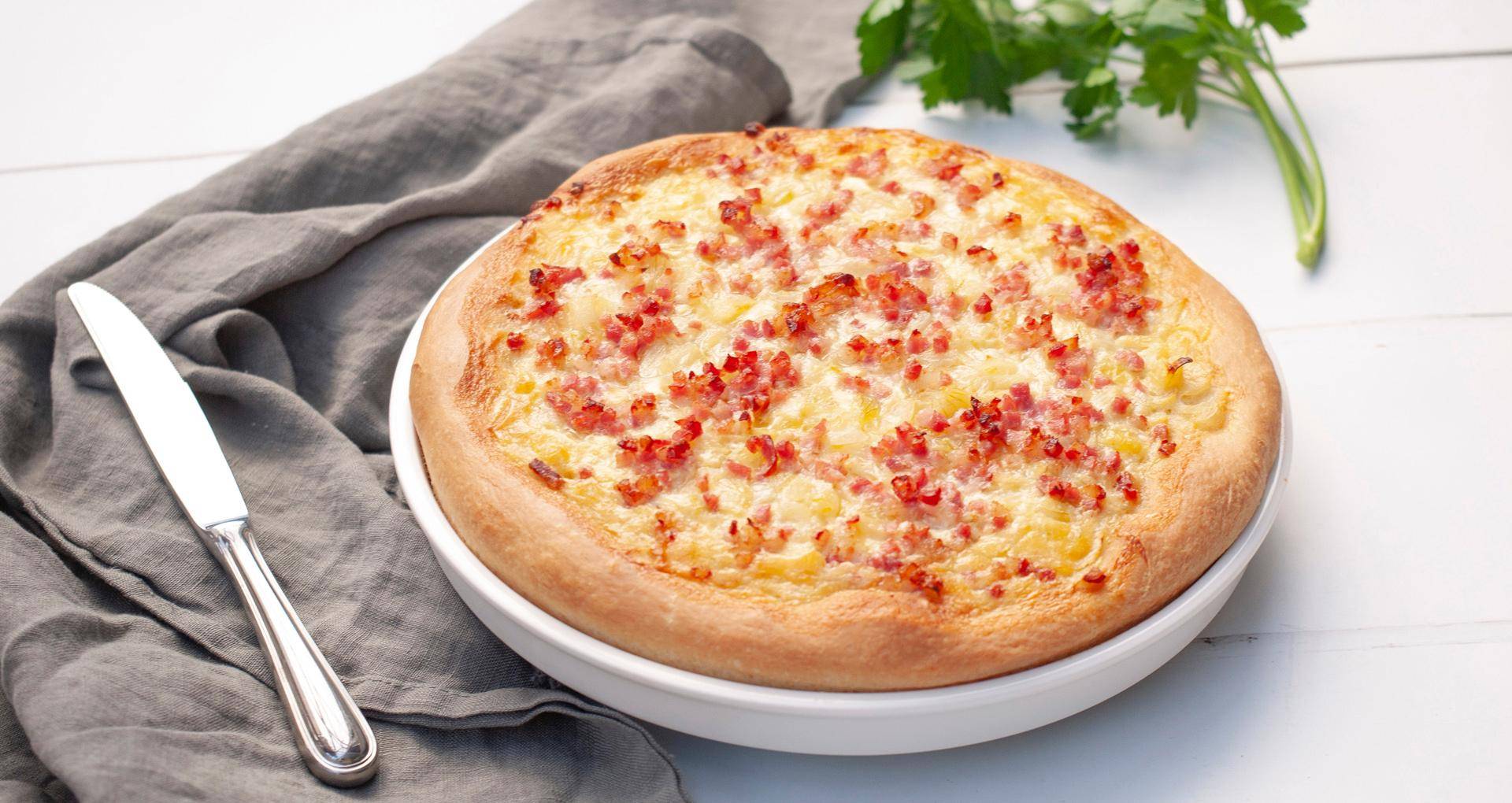 Tarte aux oignons souabe - Recette Kitchen Machines Touch/Touch + | Moulinex