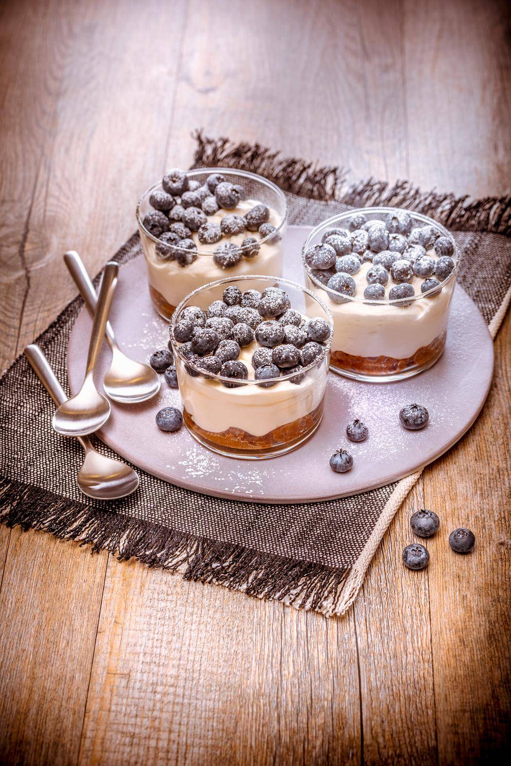 Verrines de cheese cake aux fruits - Recette Companion | Moulinex