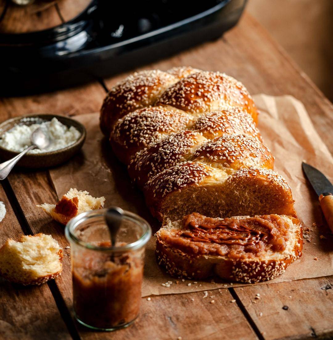 Brioche aux graines de sésame - Recette Kitchen Coach | Moulinex