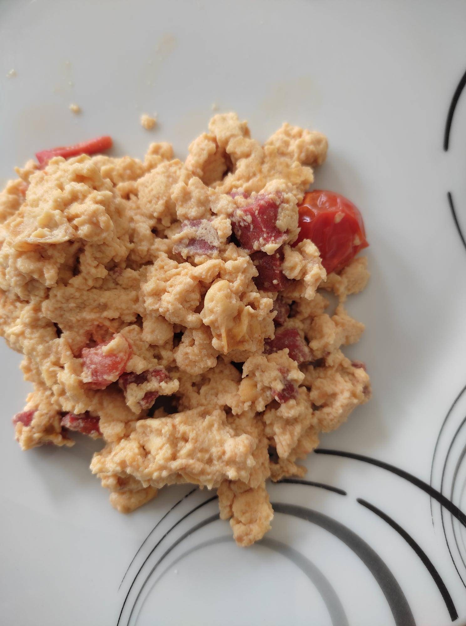 Œuf brouillé chorizo et tomate - Recette Cookeo | Moulinex