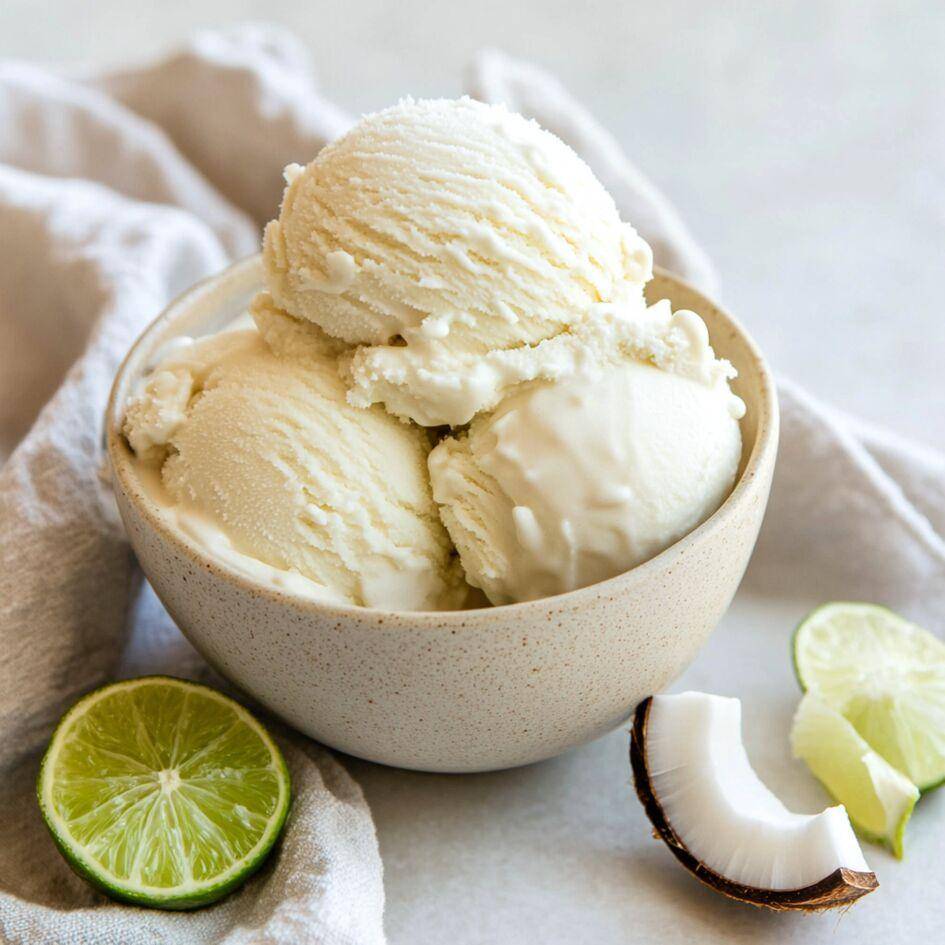 Sorbet à la coco et citron vert - Recette Companion Connect XL | Moulinex