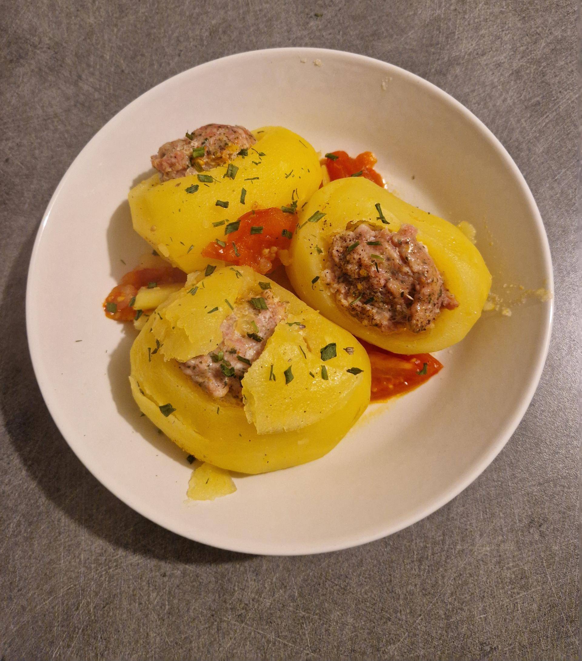 Tomates et Pommes de terres farcies - Recette Cookeo V3 | Moulinex