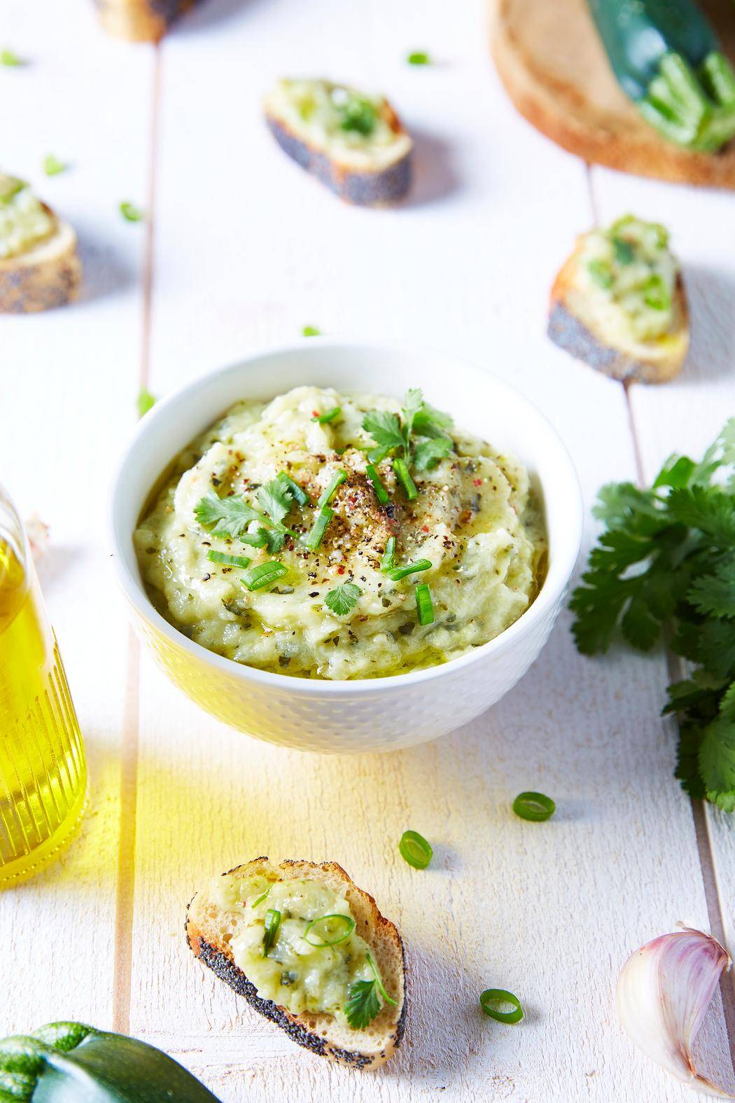Dip allégé de courgette à la coriandre - Recette Blend up | Moulinex