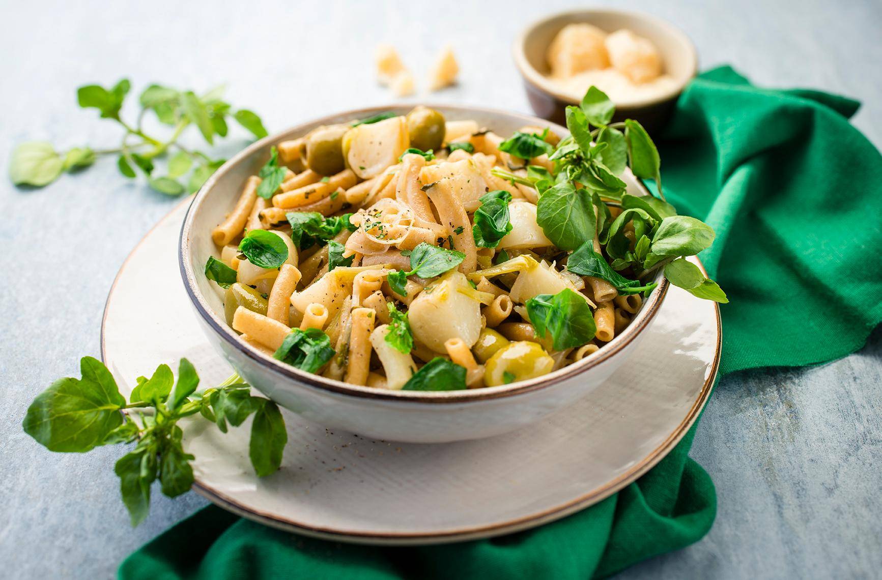 Pasta waterkers en olijven - Recette Cookeo | Moulinex