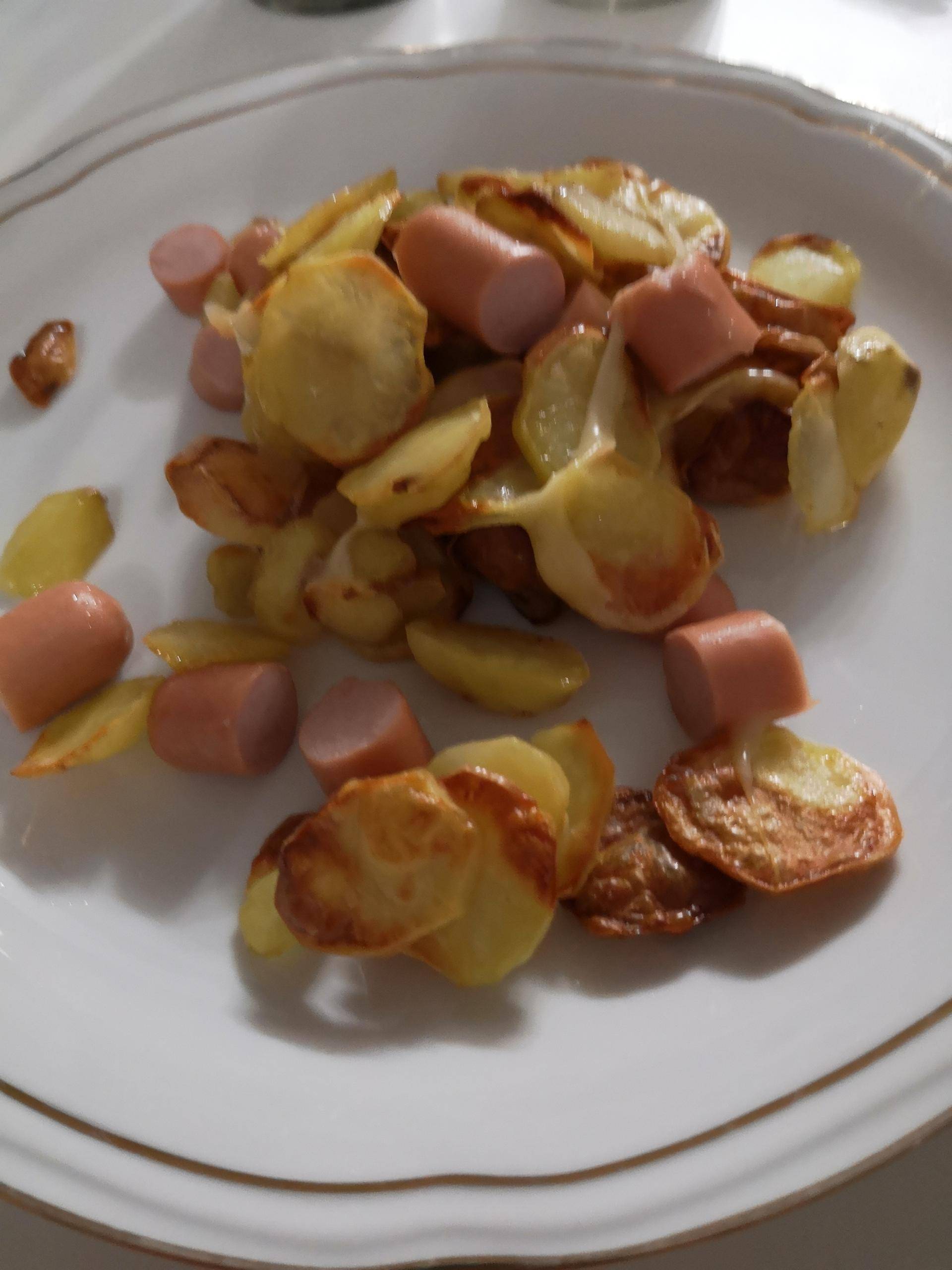 Pomme de terre sauté Knacki raclette - Recette Cookeo | Moulinex