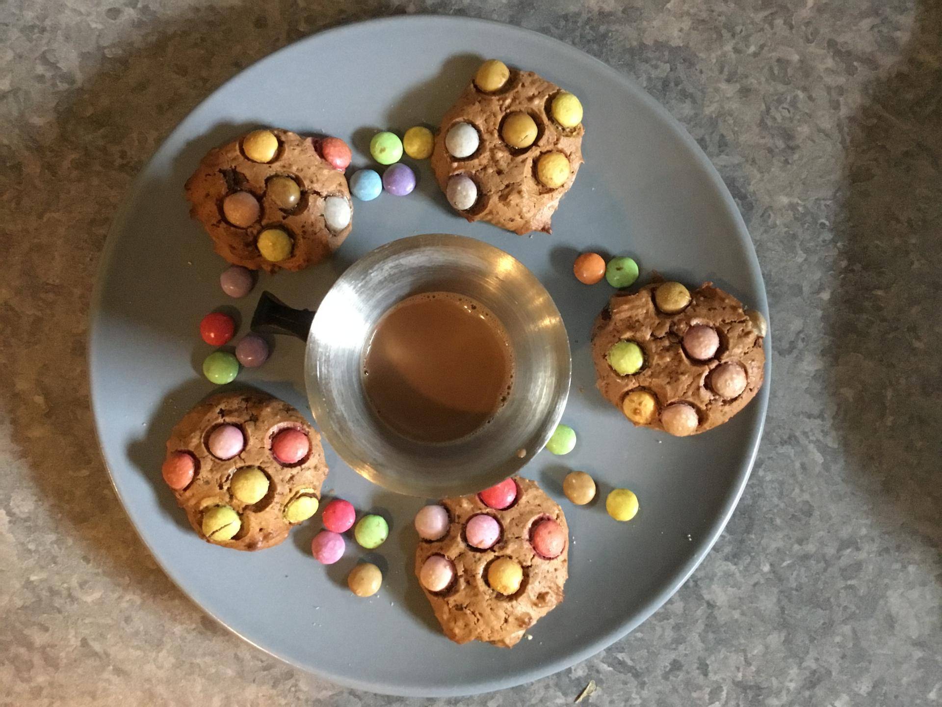 Mini Cookies beurre de cacahouète Smarties - Recette Companion Connect XL | Moulinex