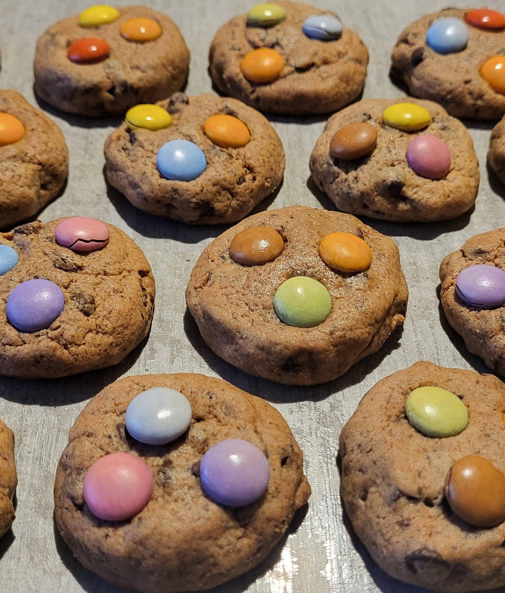Cookies chocolat-smarties - Recette Companion Connect | Moulinex