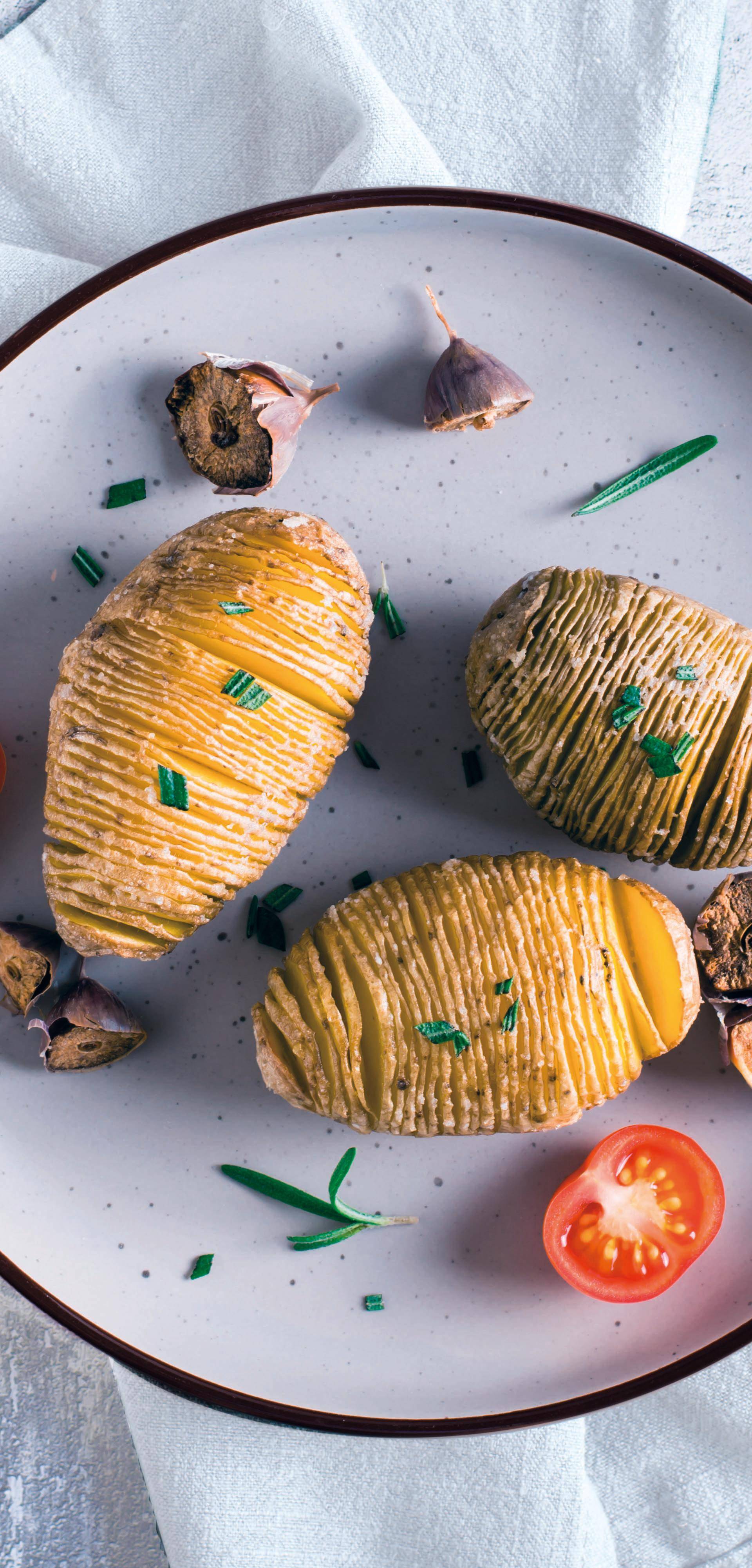 Accordeonaardappelen - Recette Dual EasyFry&Grill | Moulinex