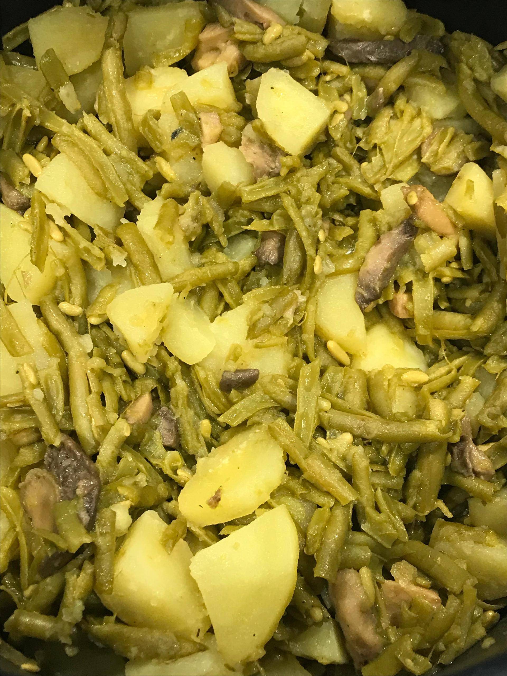 Poêlée haricots verts, pommes de terre et champignons - Recette Cookeo | Moulinex