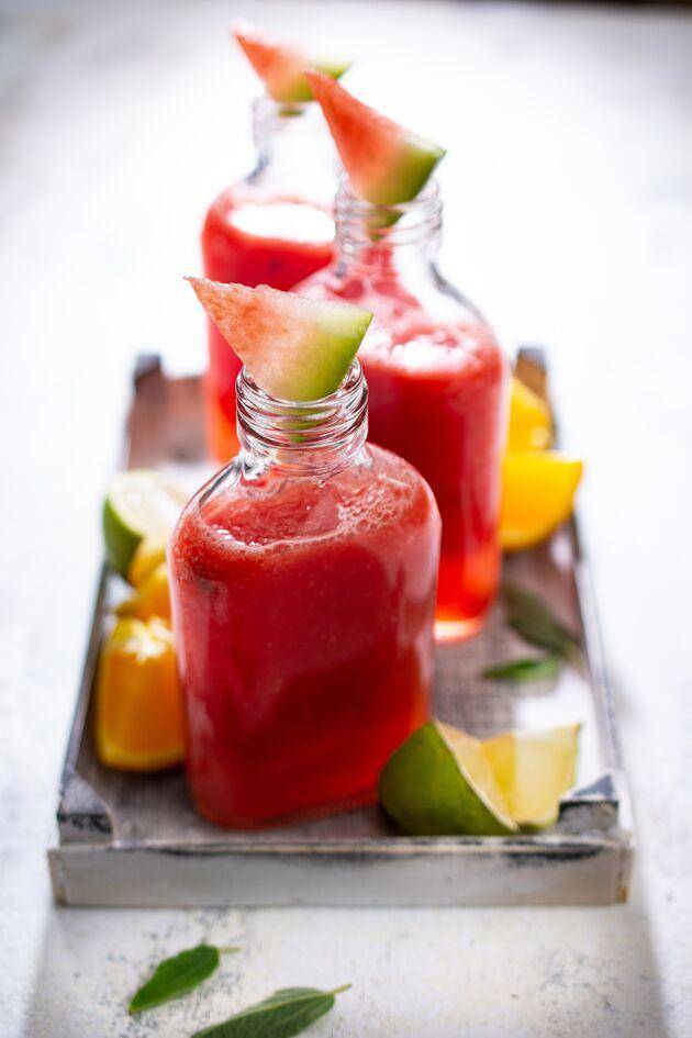 Jus de pastèque, orange, gingembre et curcuma - Recette Perfectmix + | Moulinex