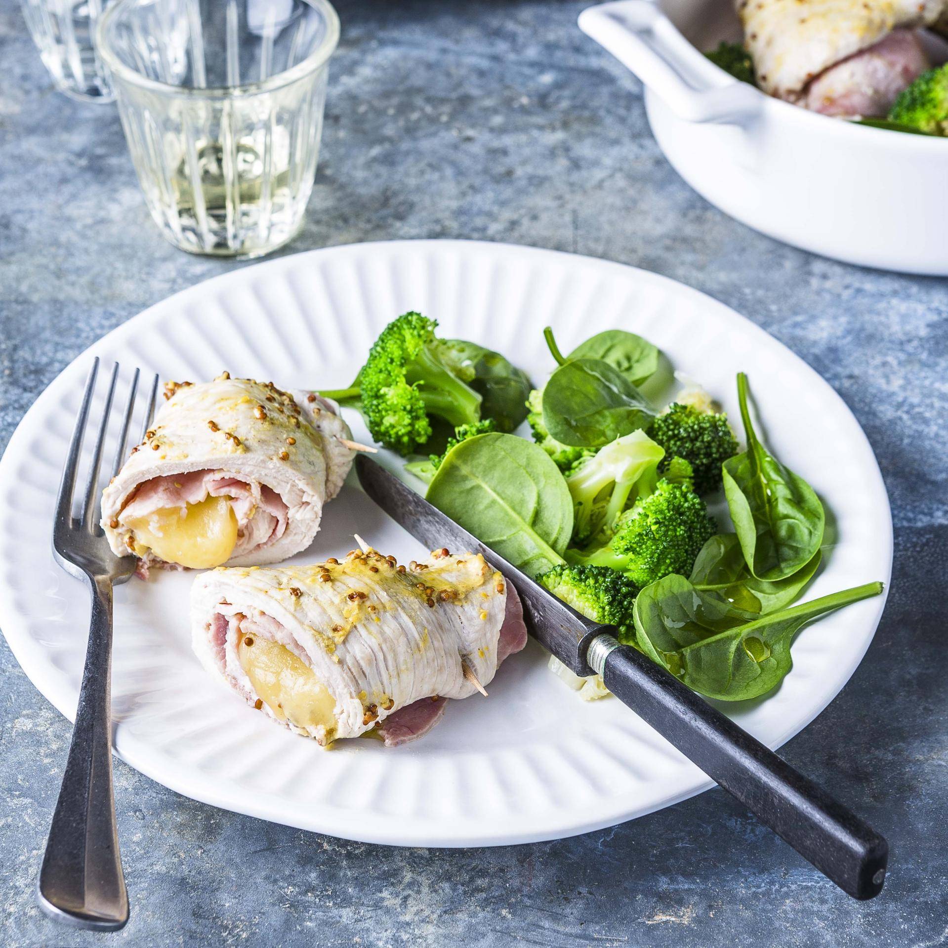 Roulés de dinde façon cordon-bleu - Recette Cuiseur vapeur | Moulinex