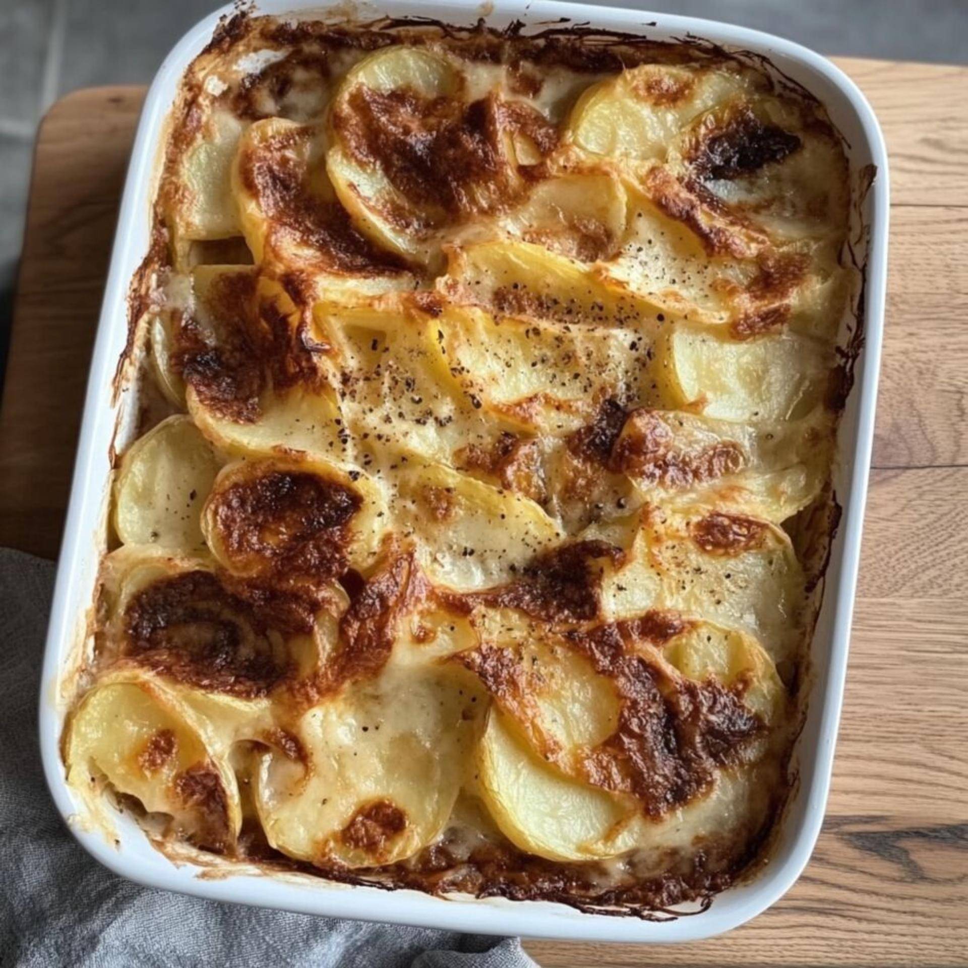 Gratin de pomme de terre et oignon - Recette Easy Fry Max | Moulinex