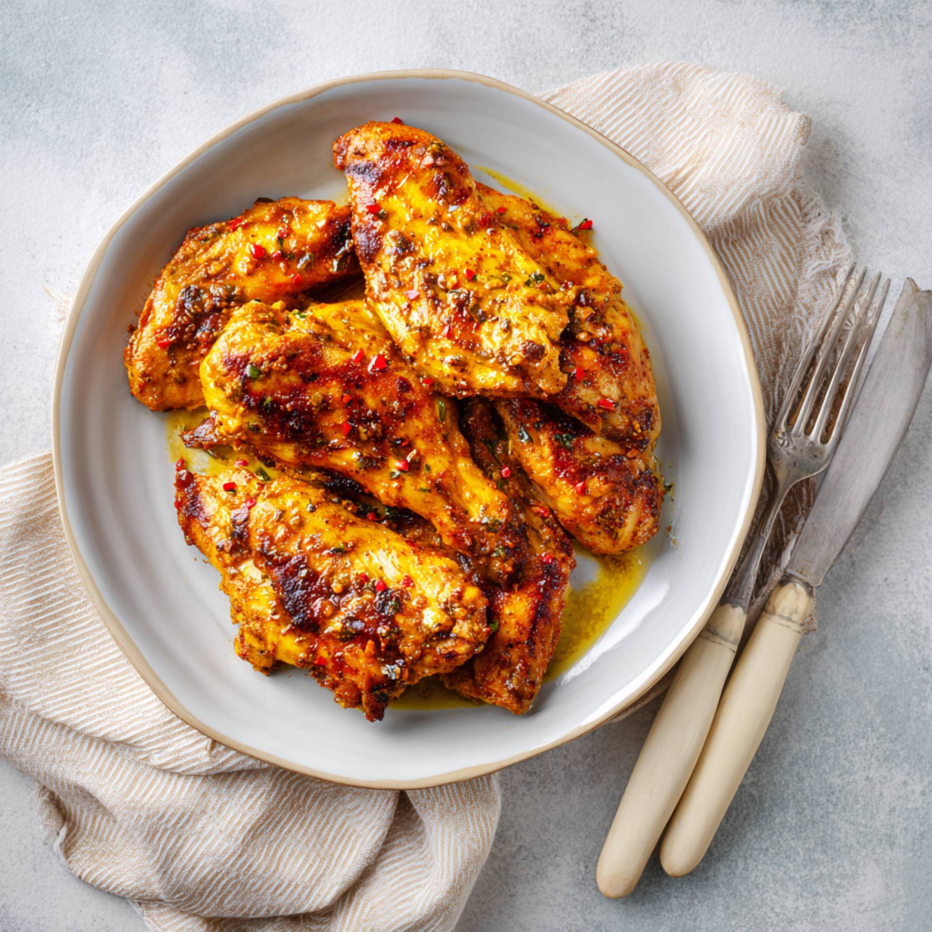 Marinade orange, paprika fumé et moutarde pour poulet - Recette Easy Fry Compact | Moulinex