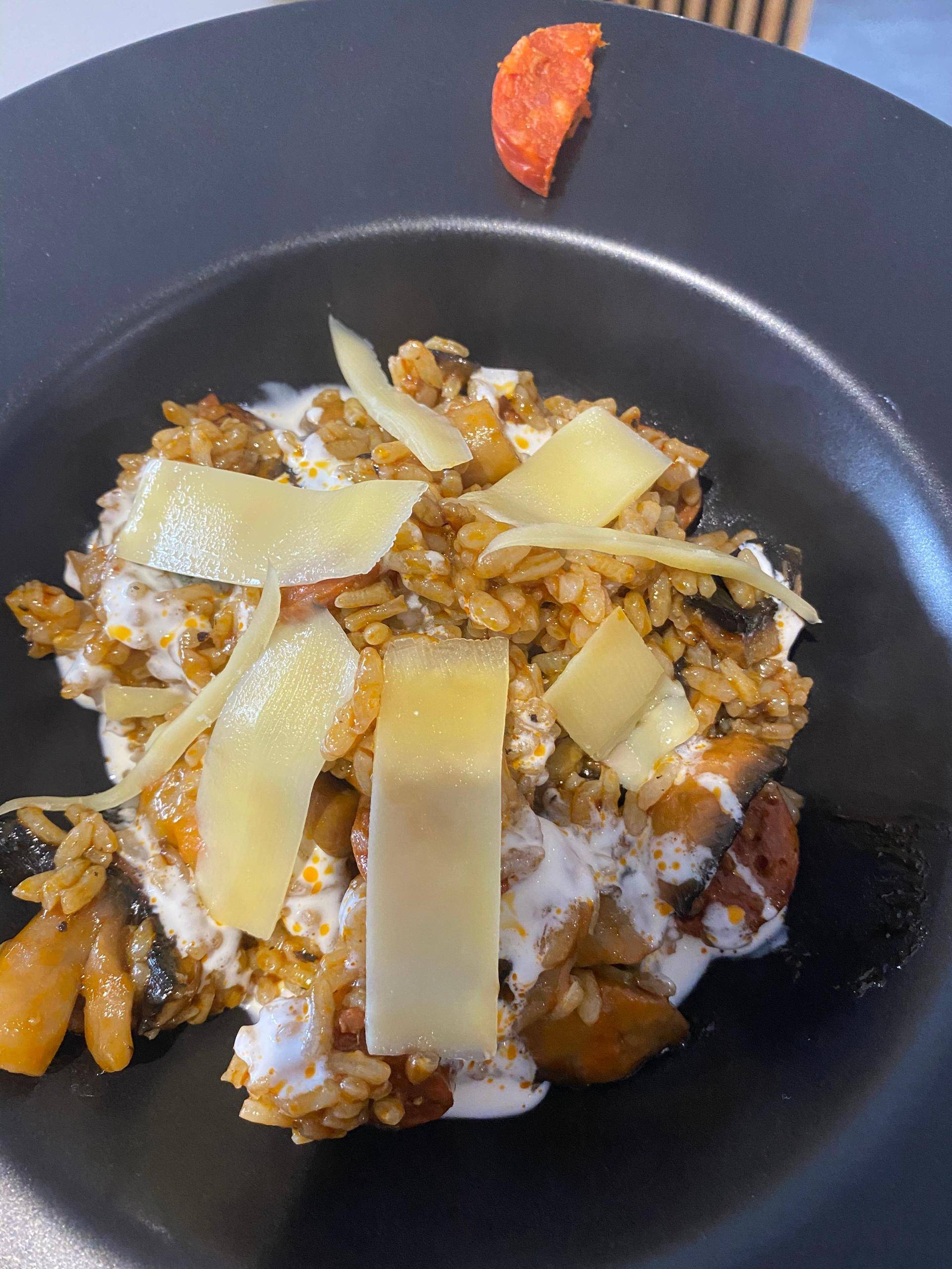 Risotto chorizo champignon - Recette Cookeo | Moulinex