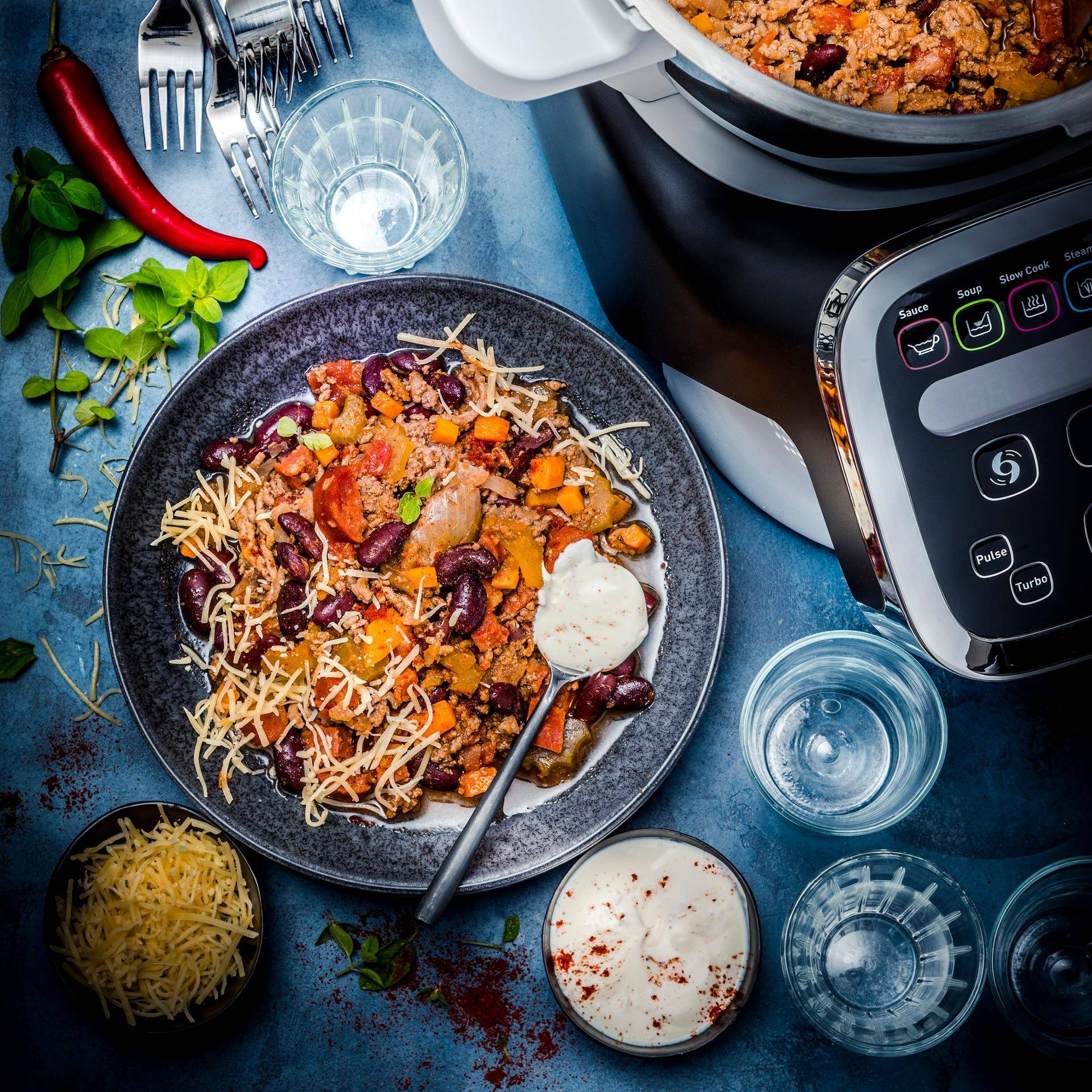 Chili con carne rapide - Recette Companion | Moulinex