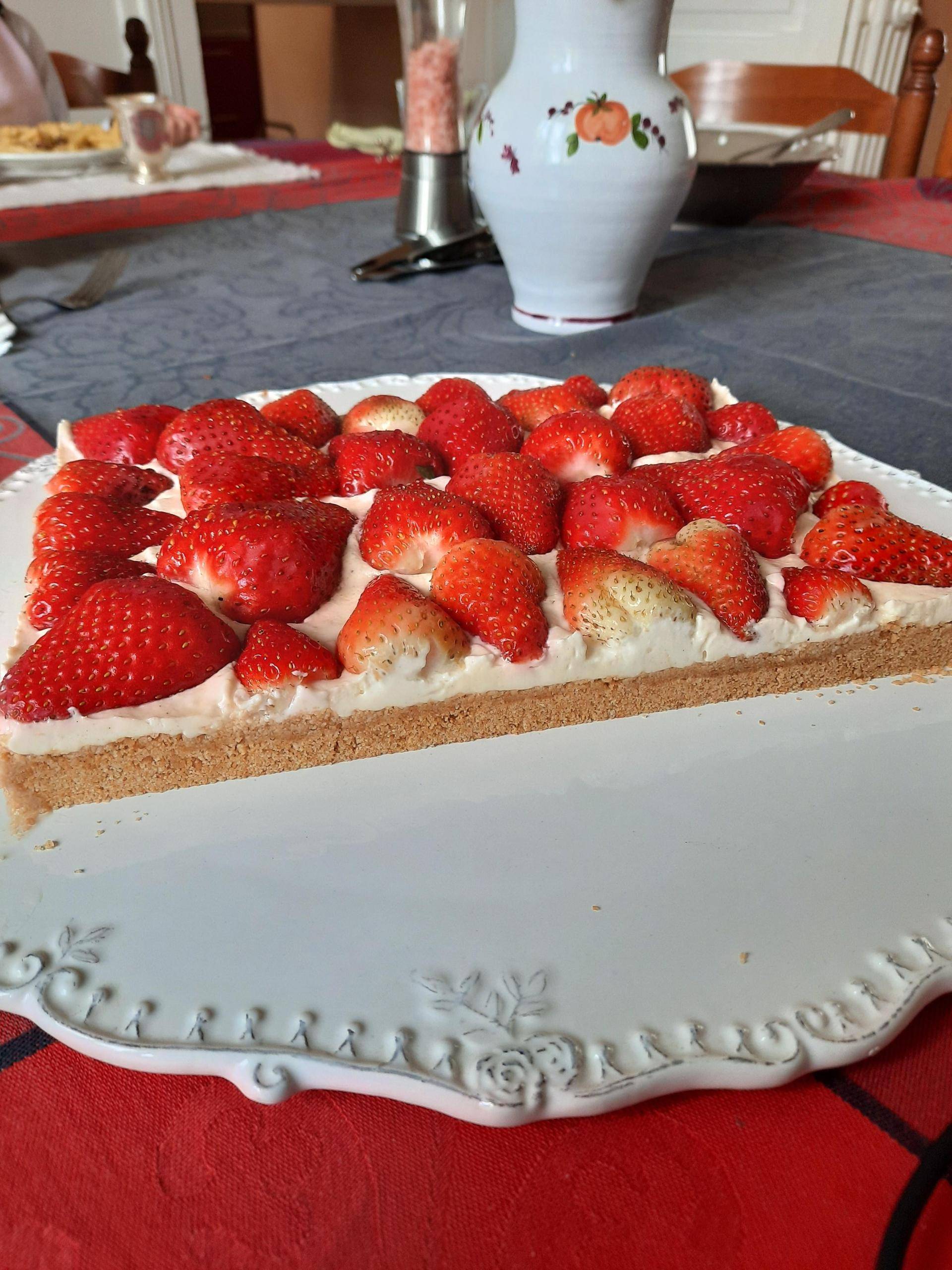 Tarte aux fraises sans cuisson - Recette Companion Connect XL | Moulinex