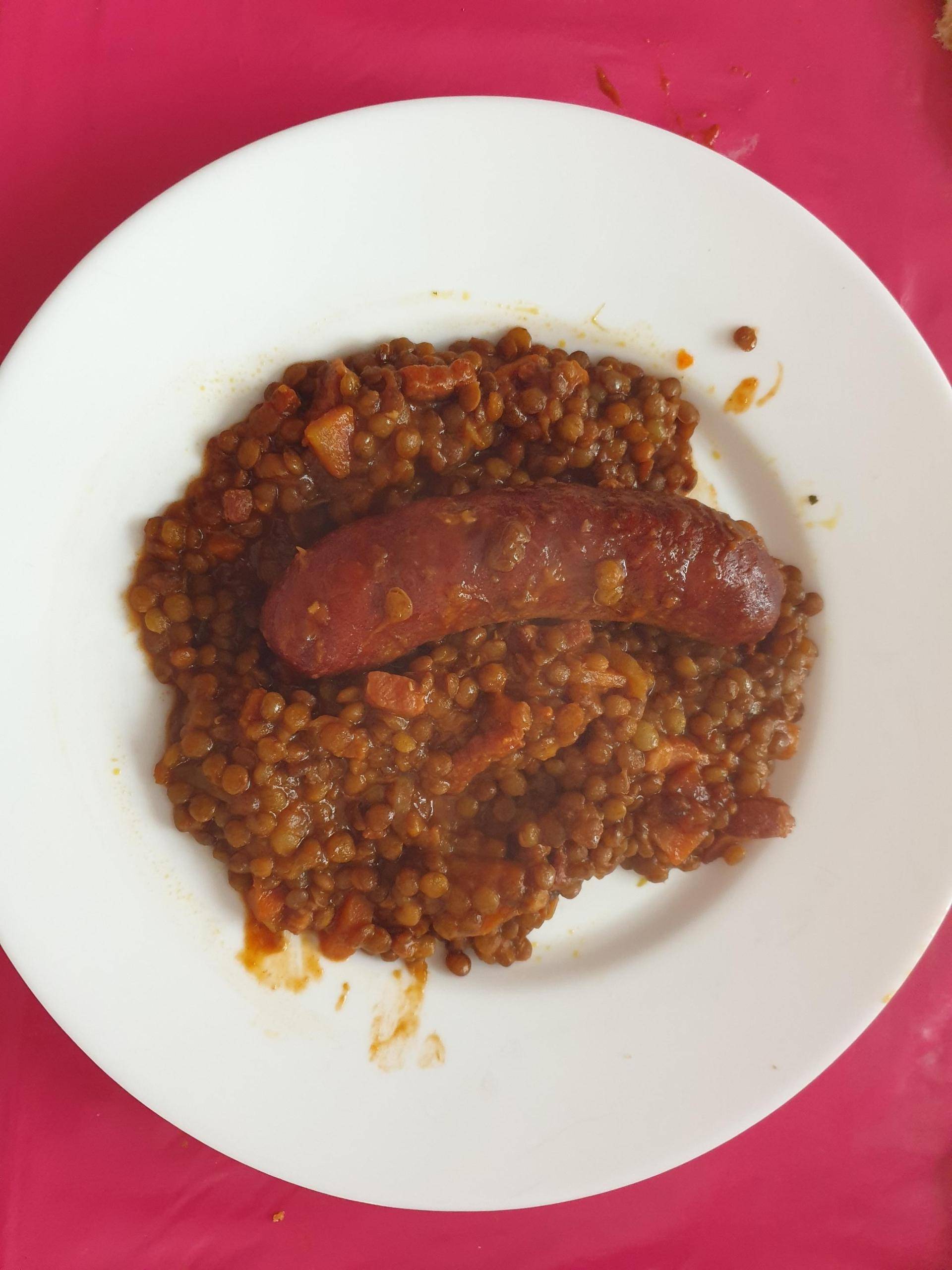Saucisses lentilles à la tomate - Recette Cookeo | Moulinex