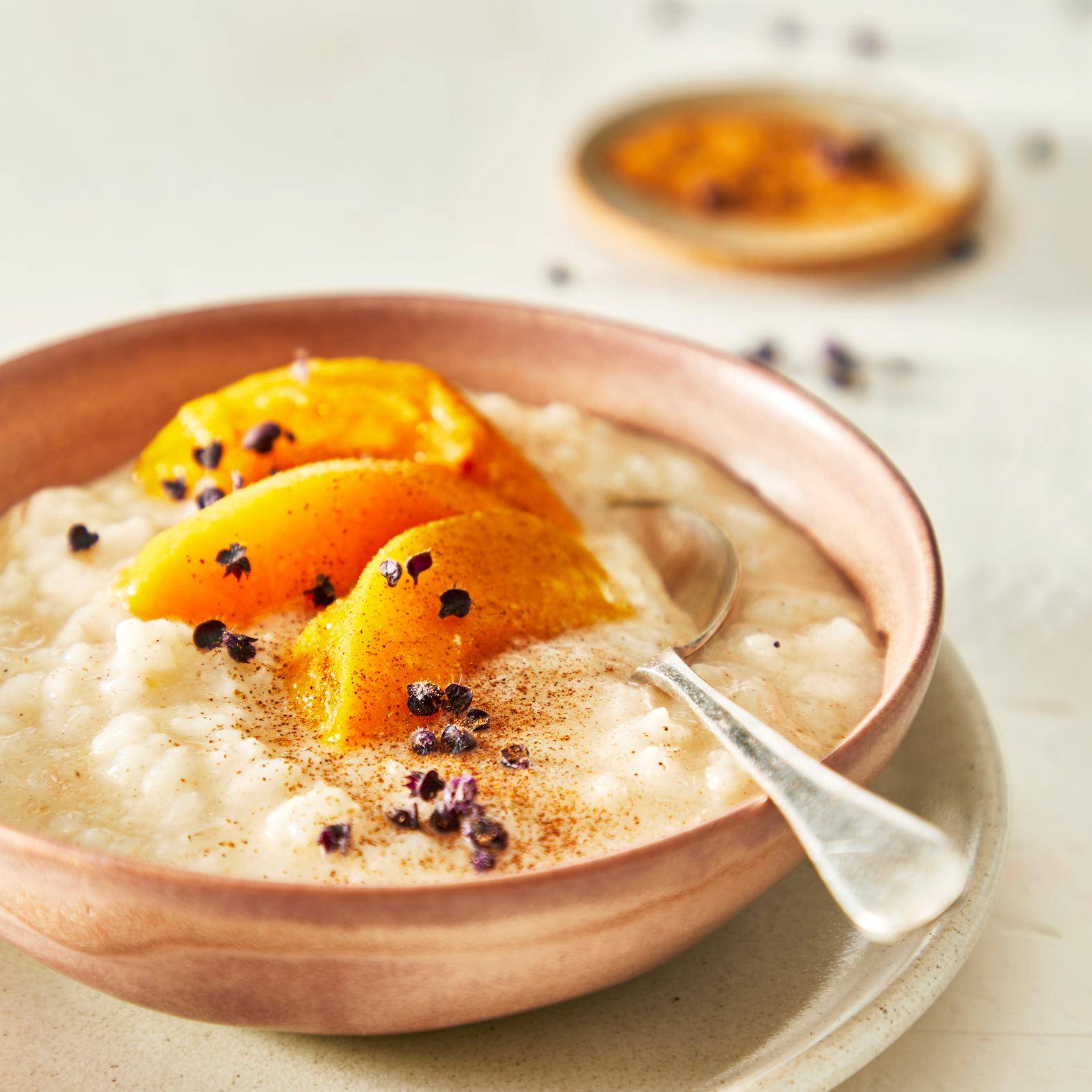 Riz au lait et nectarines - Recette Cookeo | Moulinex