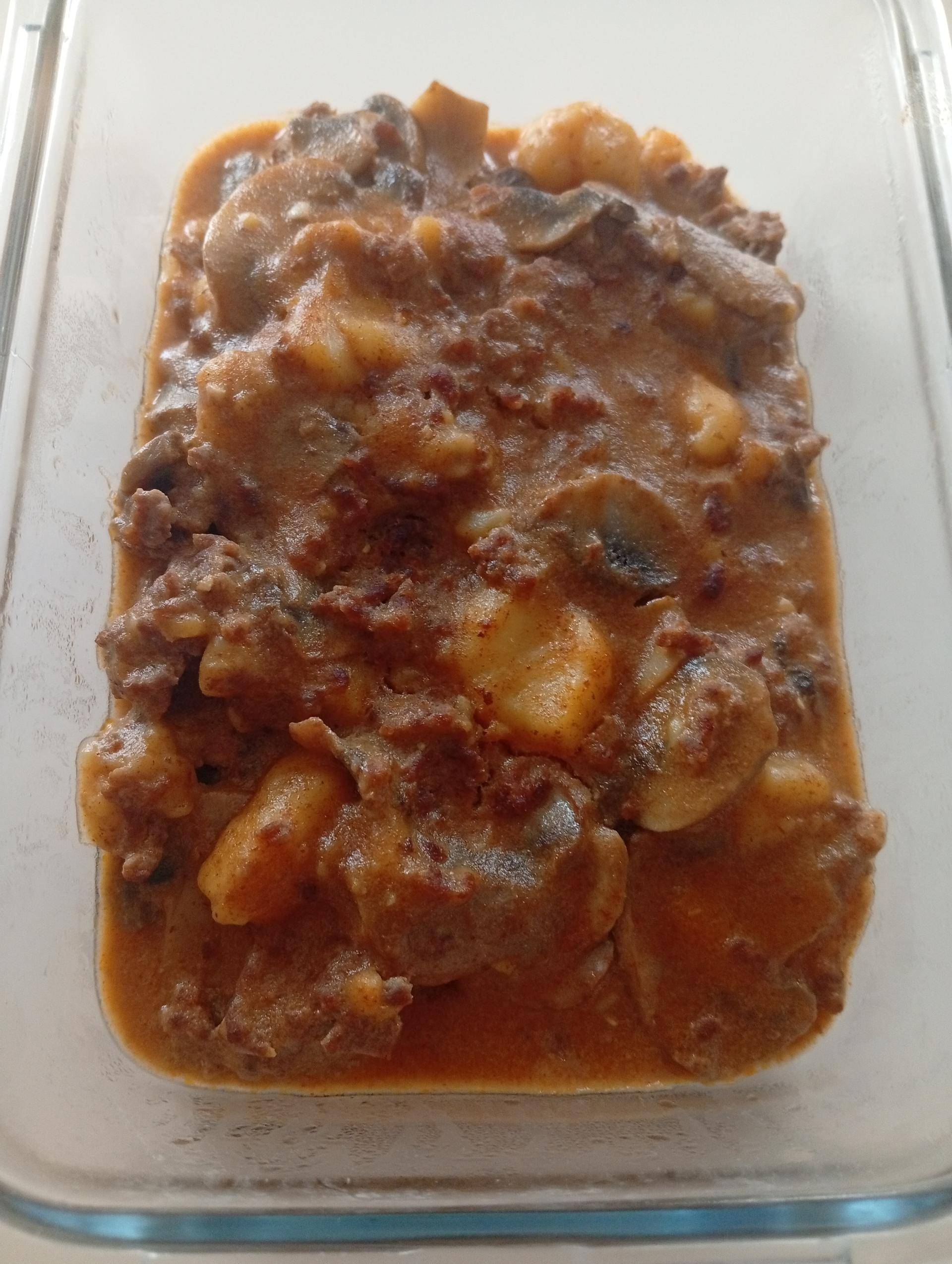 Boeuf haché crème paprika, gnocchis et champignons - Recette Cookeo Infinity Autostir | Moulinex