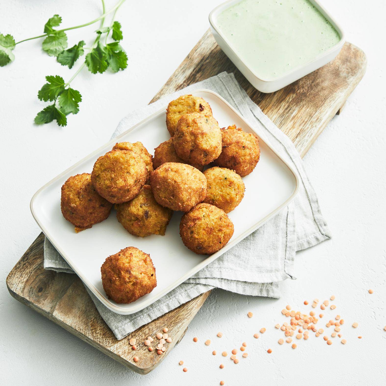 Falafels de lentilles corail sans gluten - Recette Perfectmix + | Moulinex