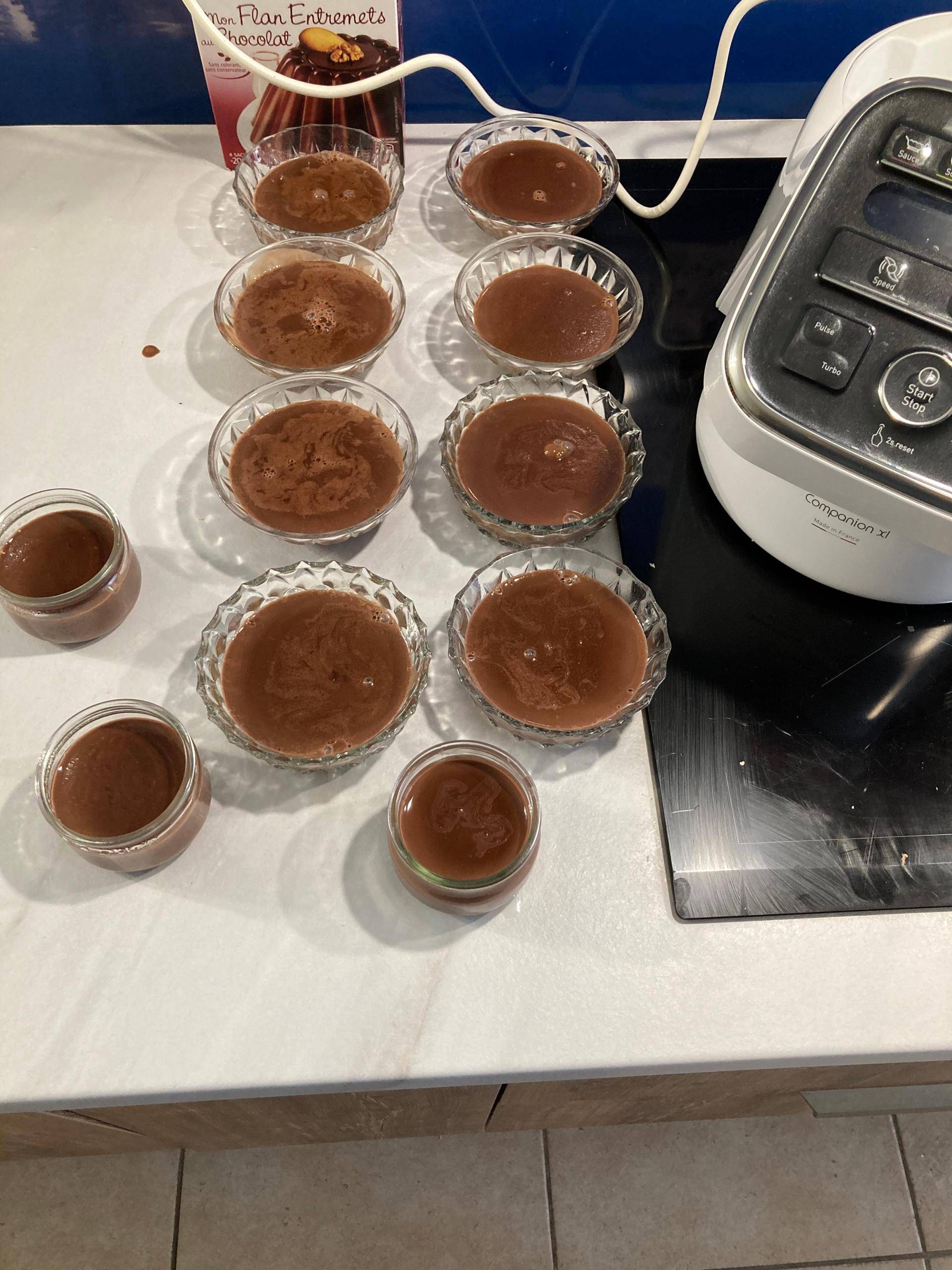 Flan entremets au chocolat - Recette Companion XL | Moulinex