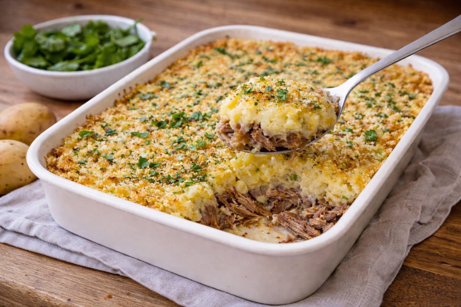 Effiloché de canard en Parmentier - Recette Companion Connect XL | Moulinex