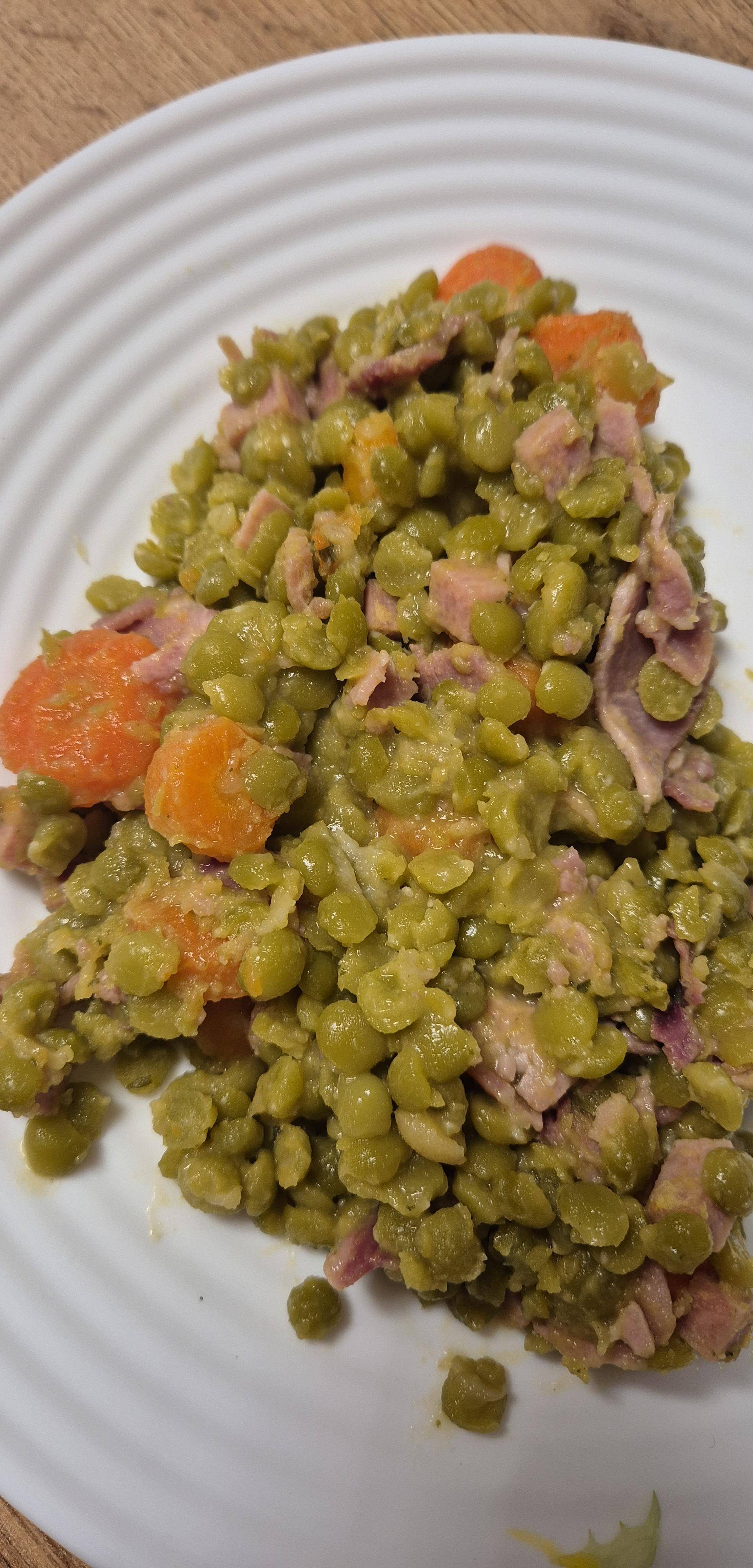 Pois cassés carottes jambon - Recette Companion Connect XL | Moulinex