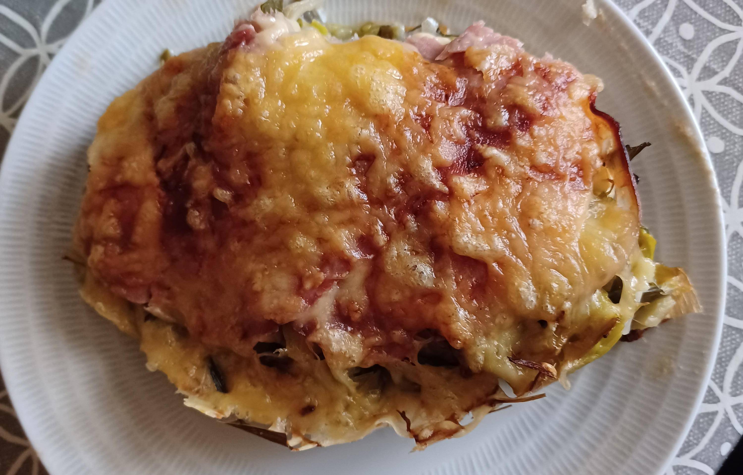 Gratin de poireaux au jambon - Recette Companion | Moulinex
