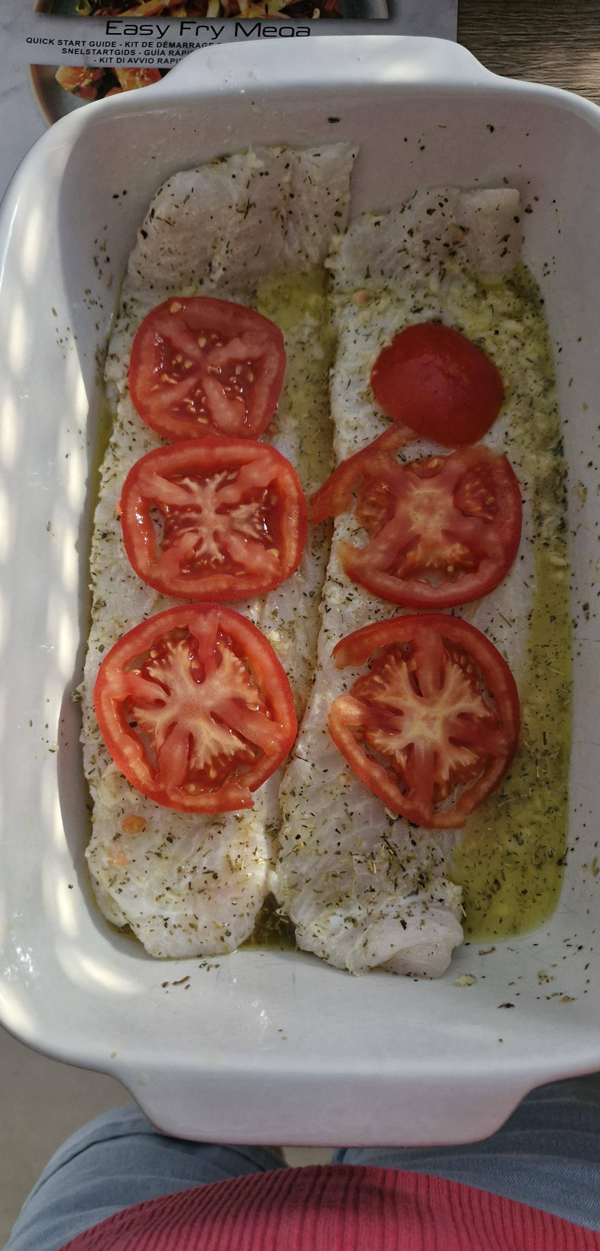 Cabillaud provençale de A-L - Recette Easy Fry Mega | Moulinex