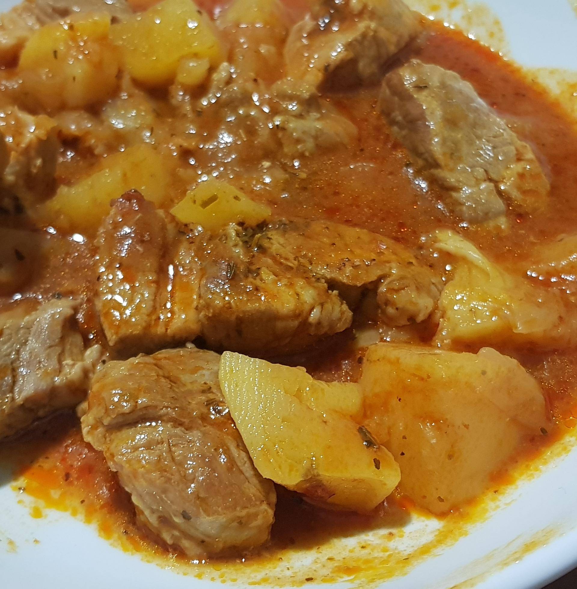 Ragout de porc pomme de terre à la tomate - Recette Cookeo | Moulinex