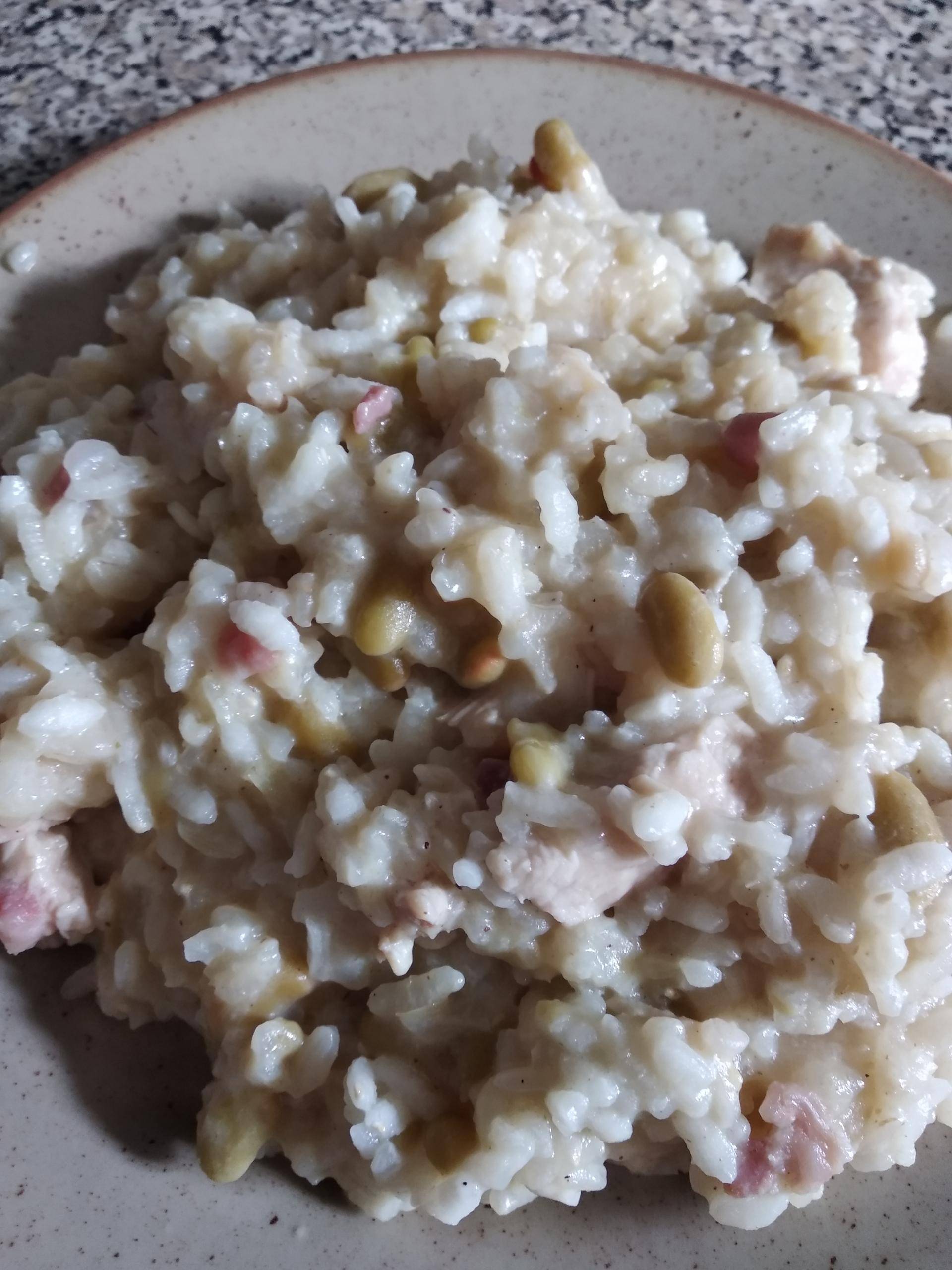 Risotto poulet, lardons, flageolets - Recette Companion Connect XL | Moulinex