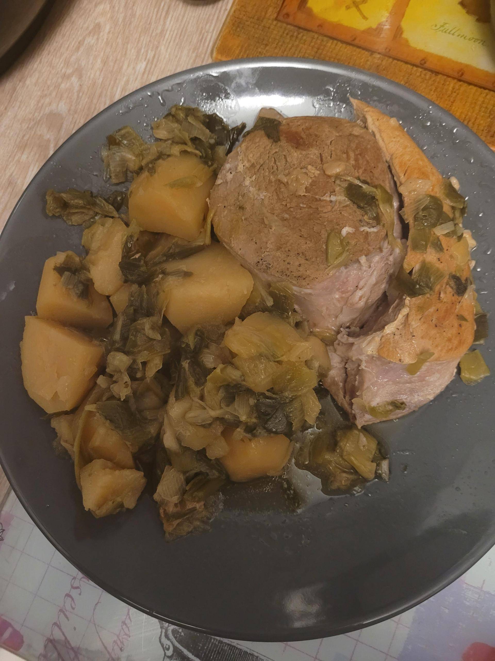 Rouelle de jambon aux poireaux et pommes de terre - Recette Cookeo V3 | Moulinex