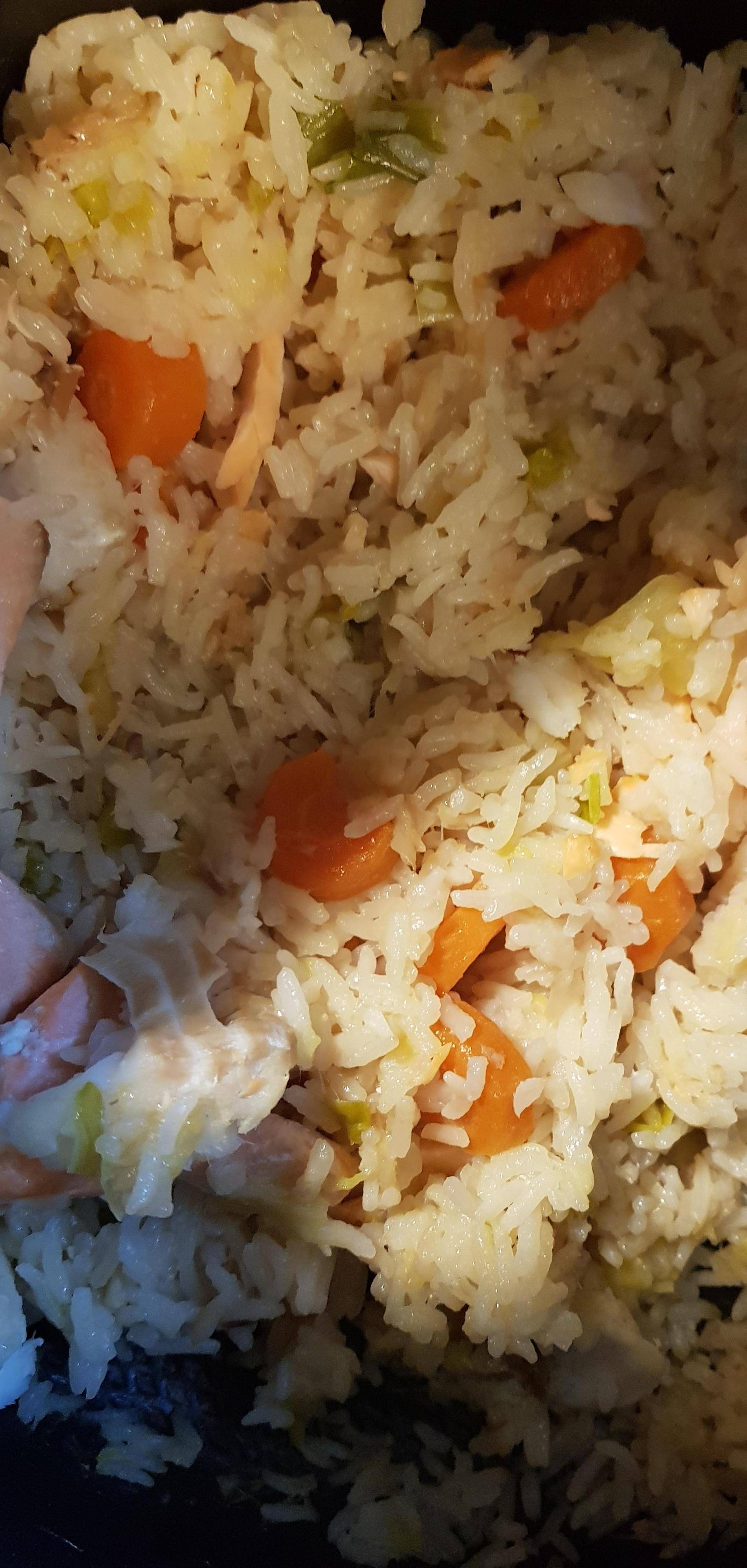 Trio de poisson au riz et légumes - Recette Cookeo V3 | Moulinex