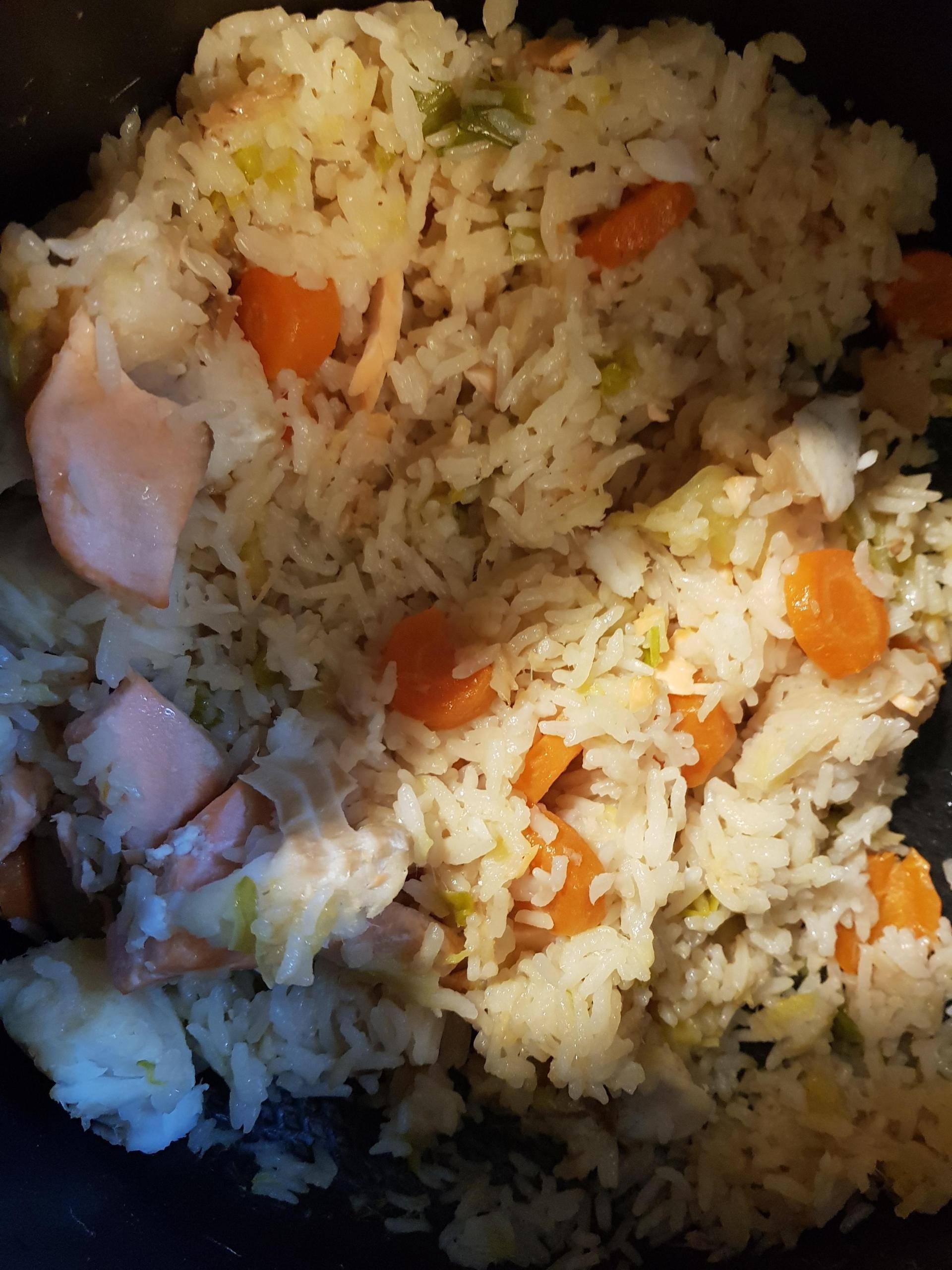 Trio de poisson au riz et légumes - Recette Cookeo V3 | Moulinex