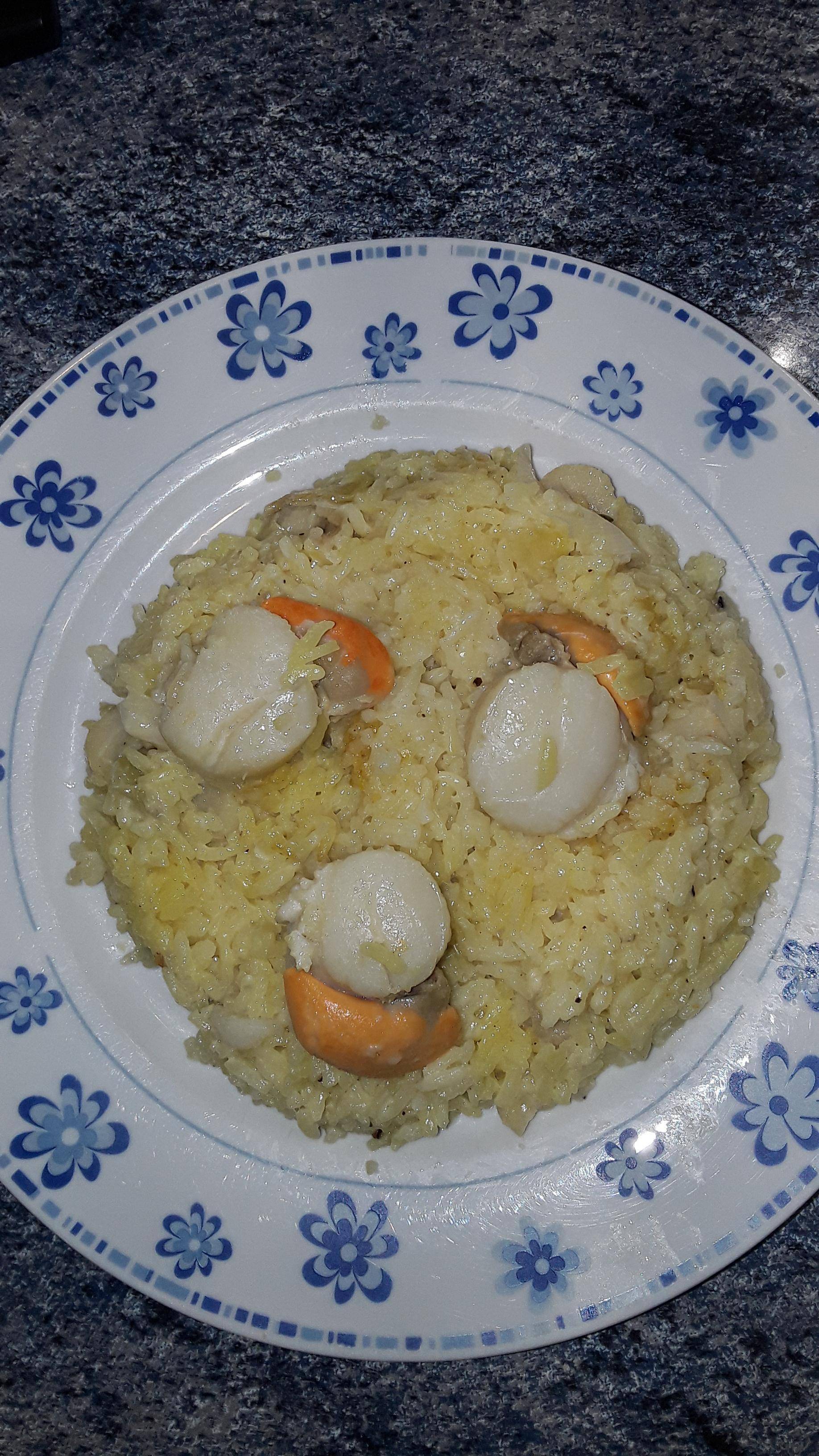 Risotto poireaux saint Jacques safrané - Recette Cookeo V3 | Moulinex