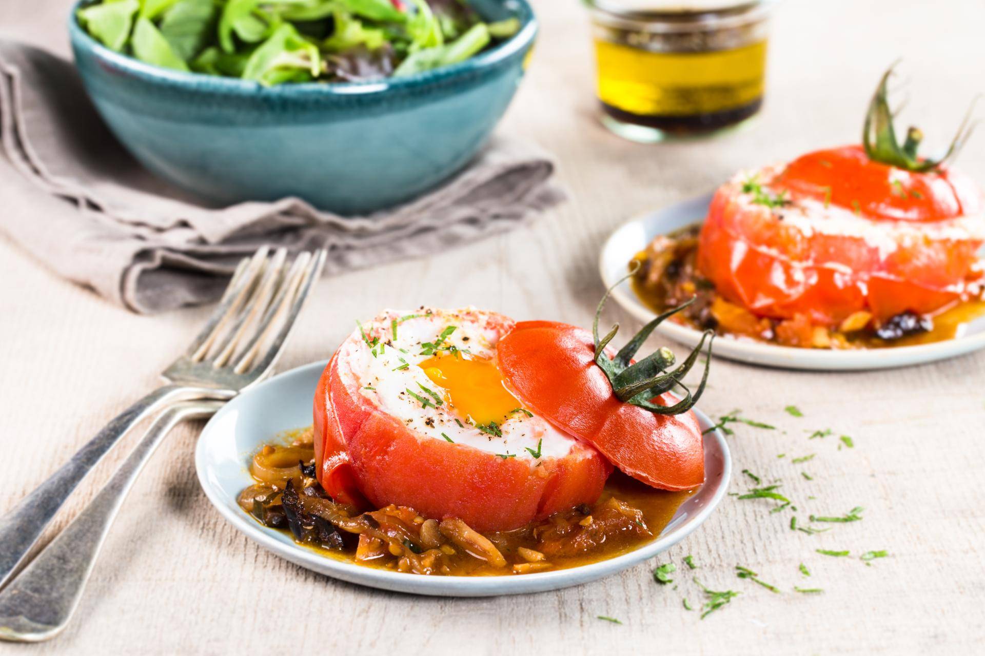 Œufs en cocotte de tomate - Recette Cookeo | Moulinex