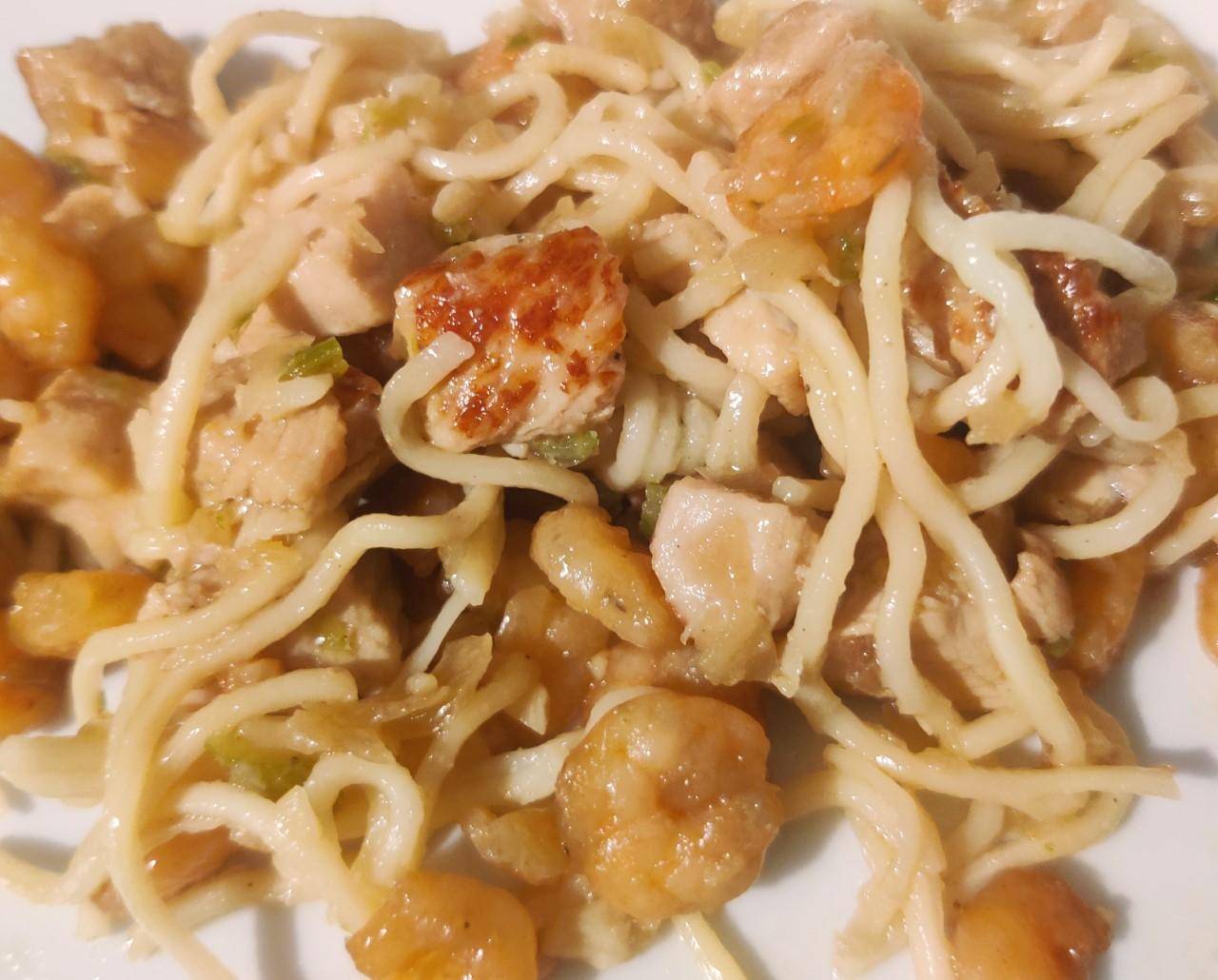 Nouilles chinoises porc et crevettes - Recette Companion Connect XL | Moulinex
