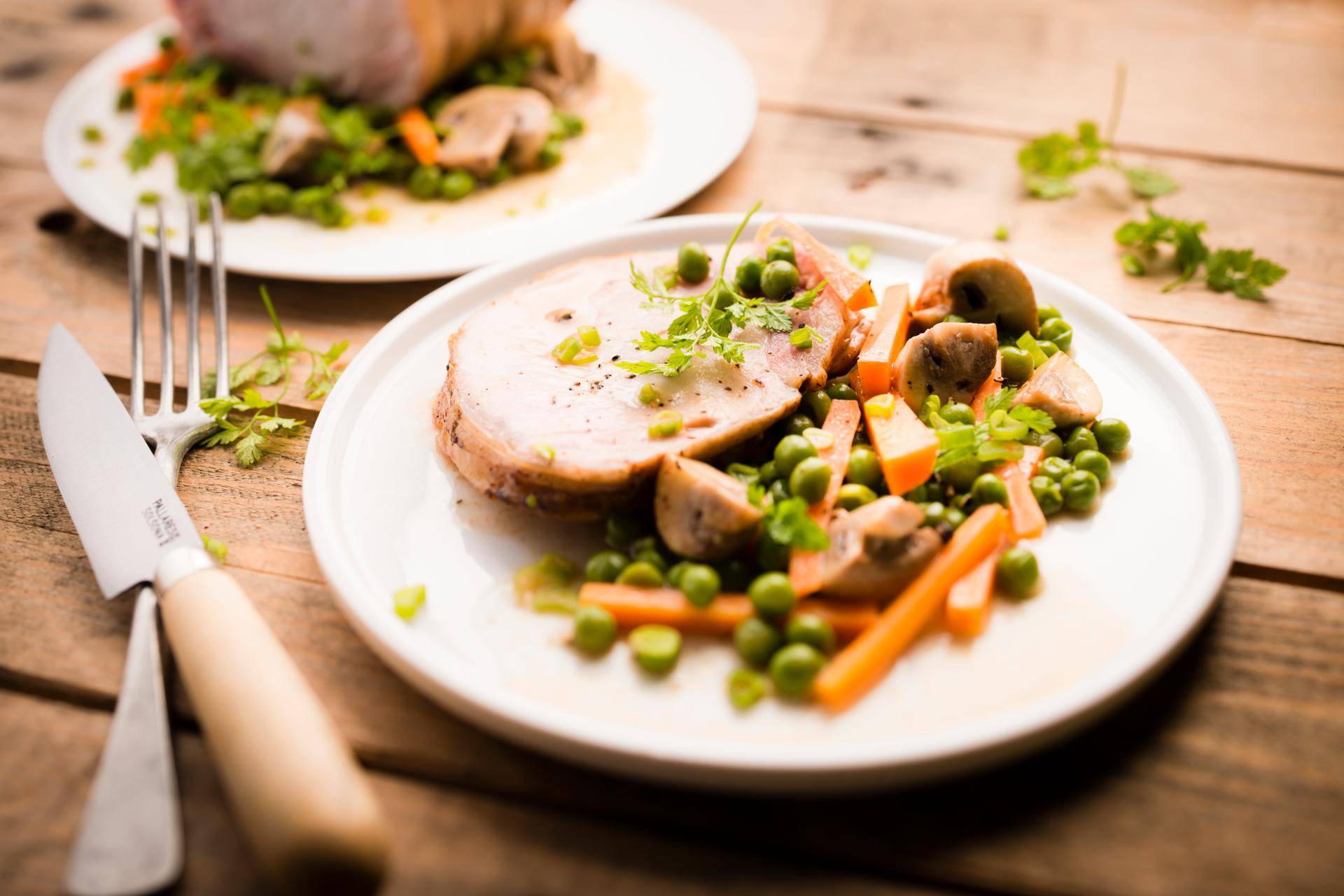 Rôti de porc aux champignons - Recette Cookeo | Moulinex