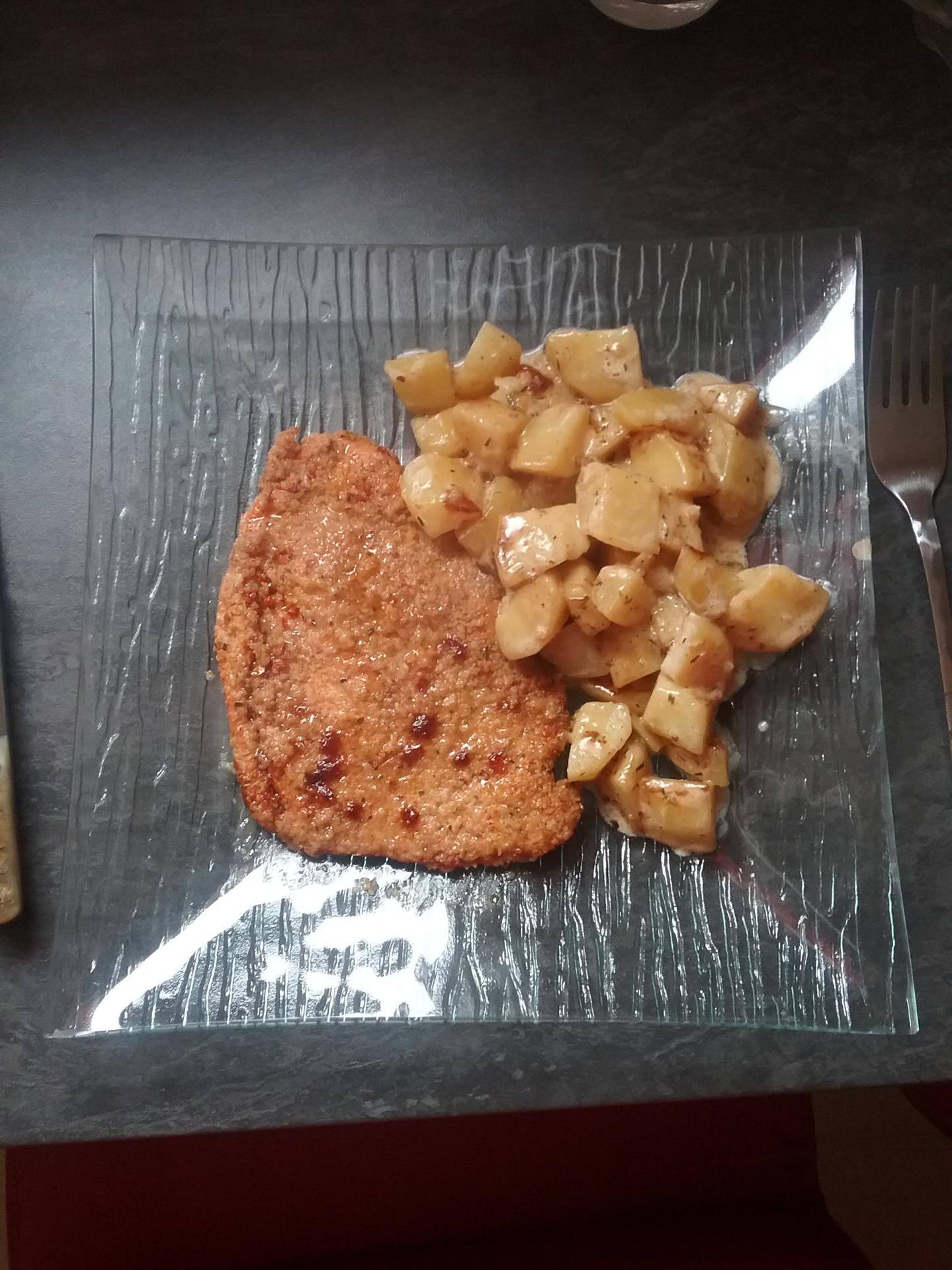 Escalopes milanaise aux pommes de terre fondantes - Recette Cookeo | Moulinex