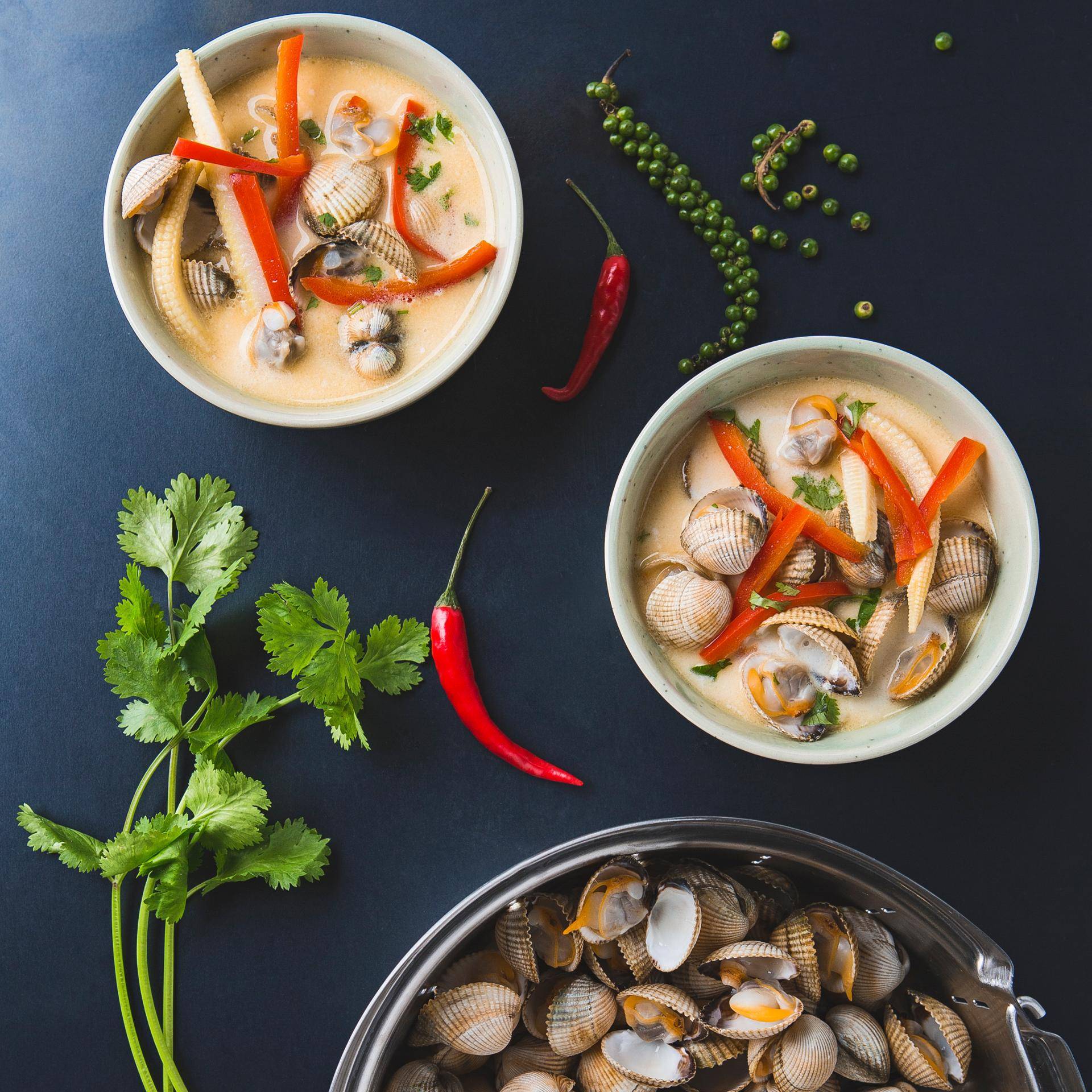 Soupe de coques thaï aux petits légumes - Recette Companion | Moulinex