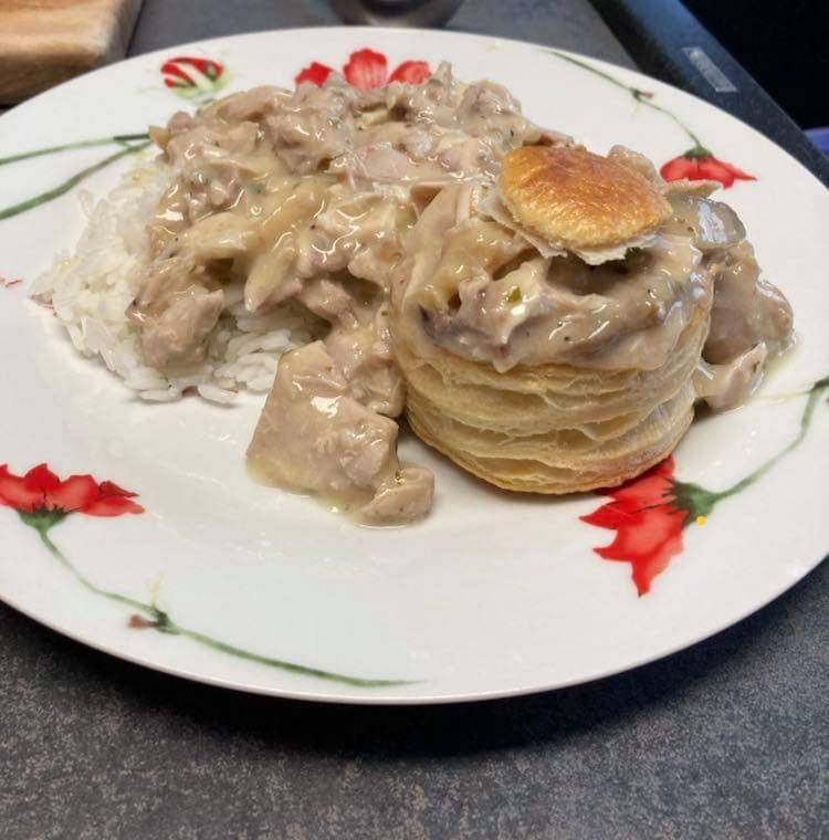 Vol-au-vent au poulet au bouillon - Recette Cookeo | Moulinex